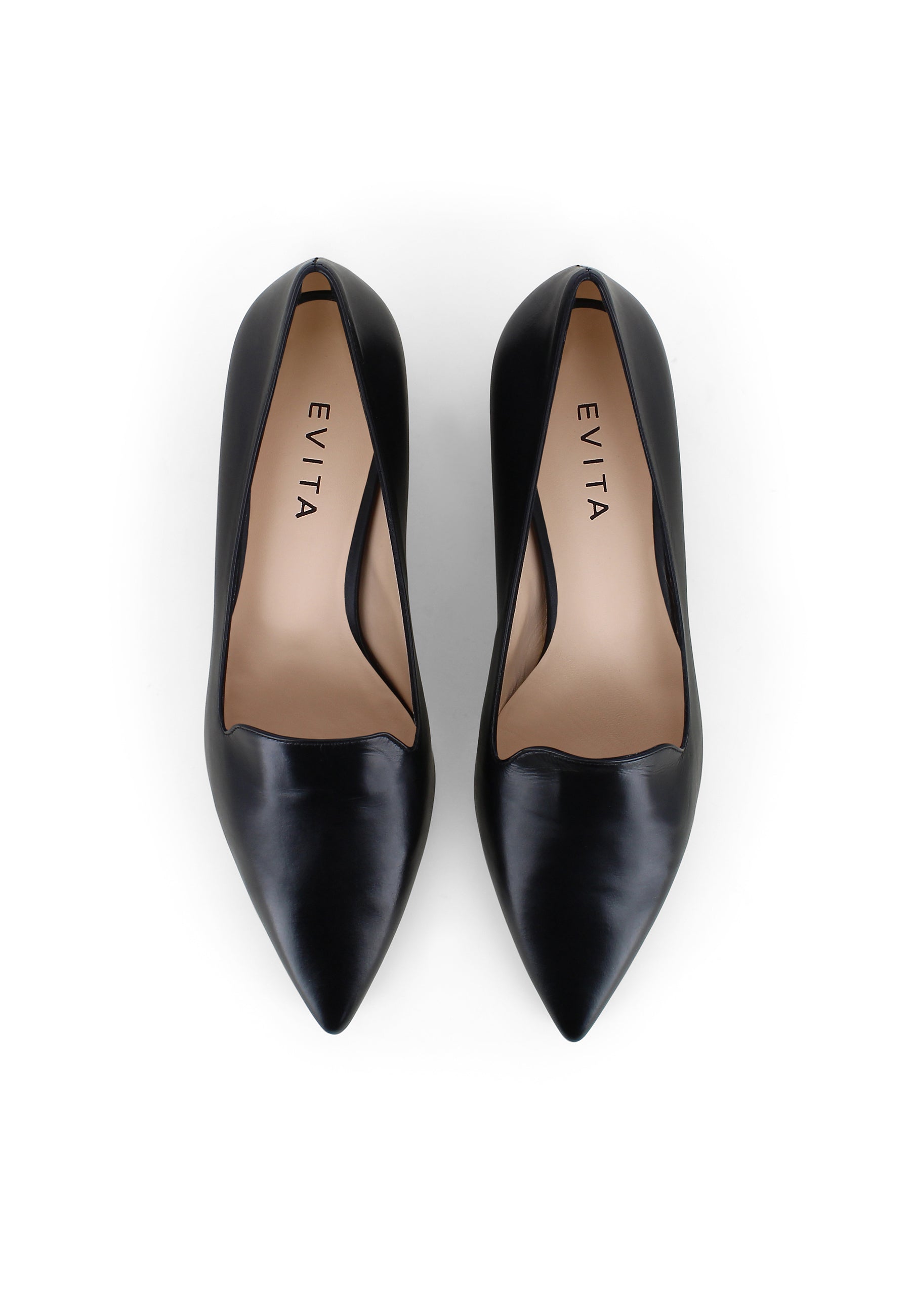 FRANCA Damen Slipper - Glattleder Schwarz