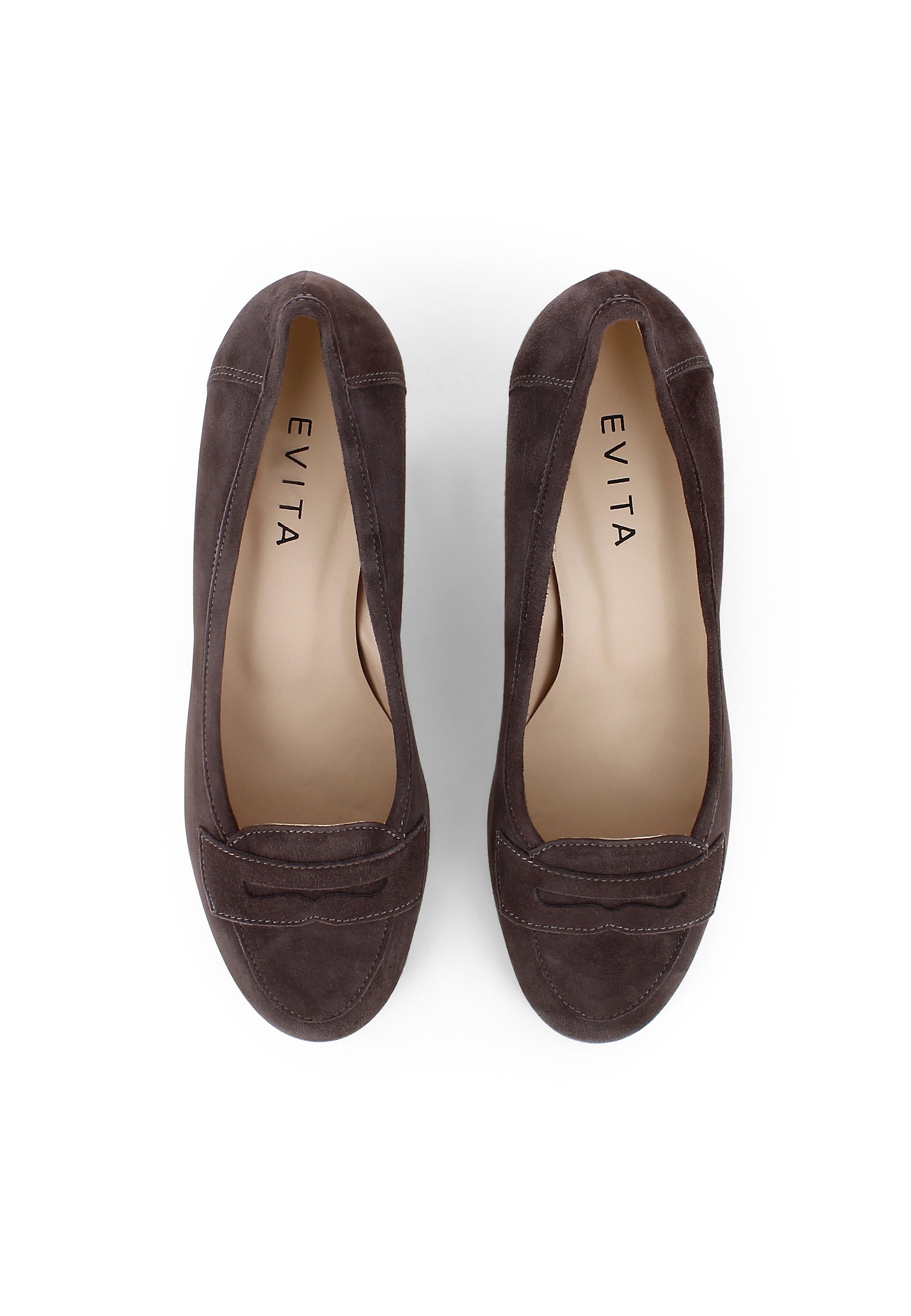 GIUSY Damen Pumps - Rauleder fango