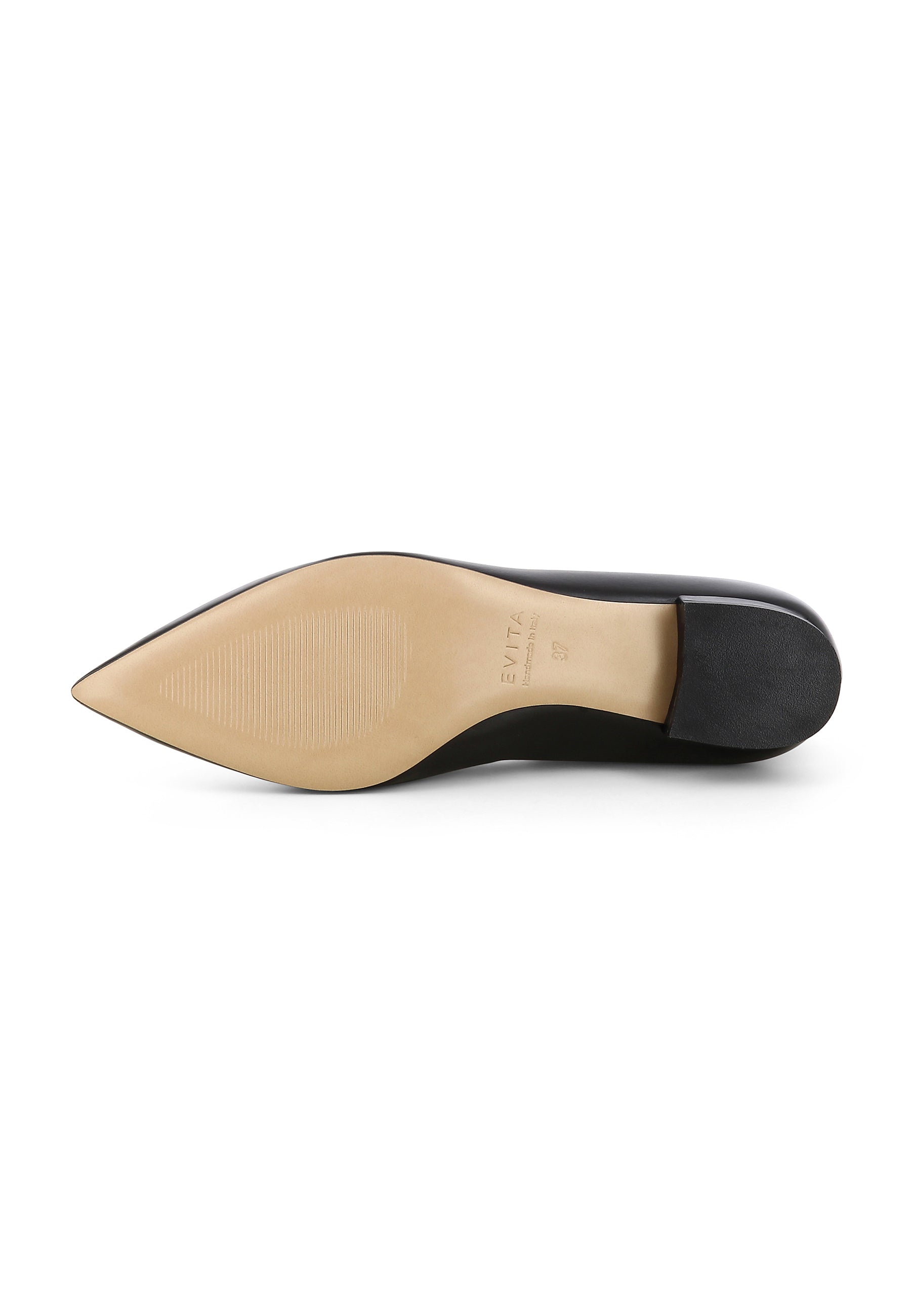 FRANCA Damen Slipper - Glattleder Schwarz