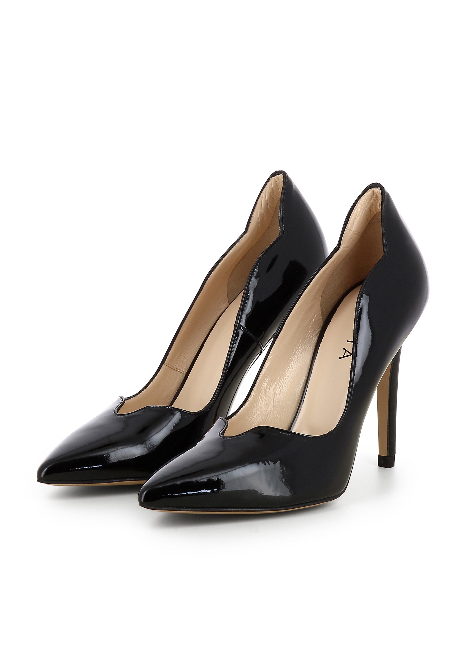 ALINA women's pumps - black patent leather