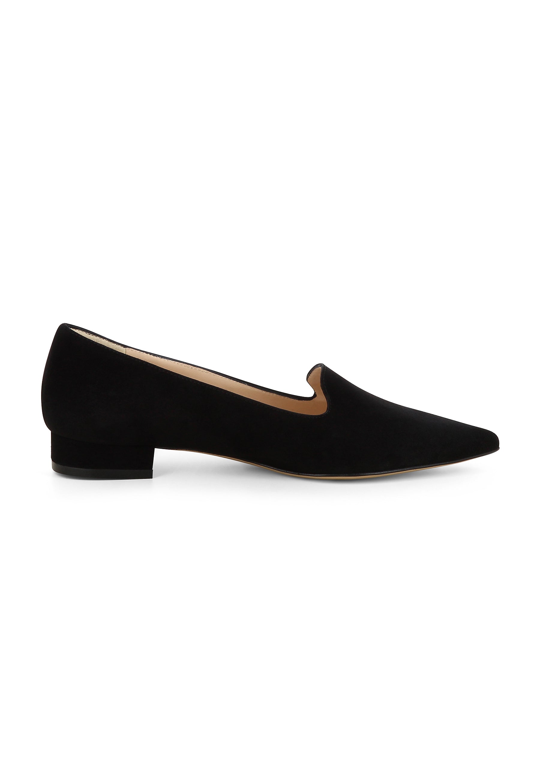 FRANCA Damen Slipper - Rauleder schwarz