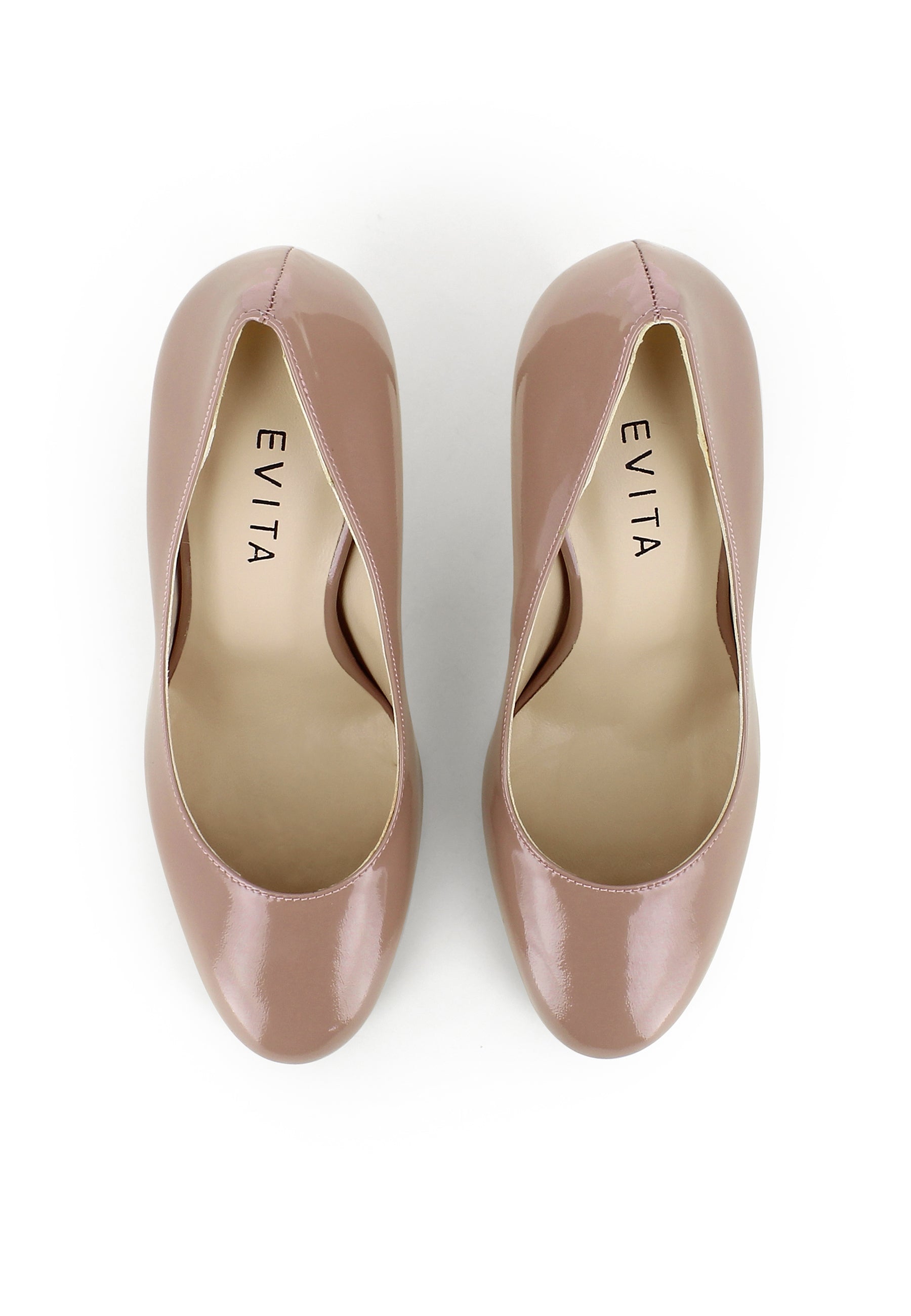 CRISTINA Damen Pumps - Lackleder altrosa