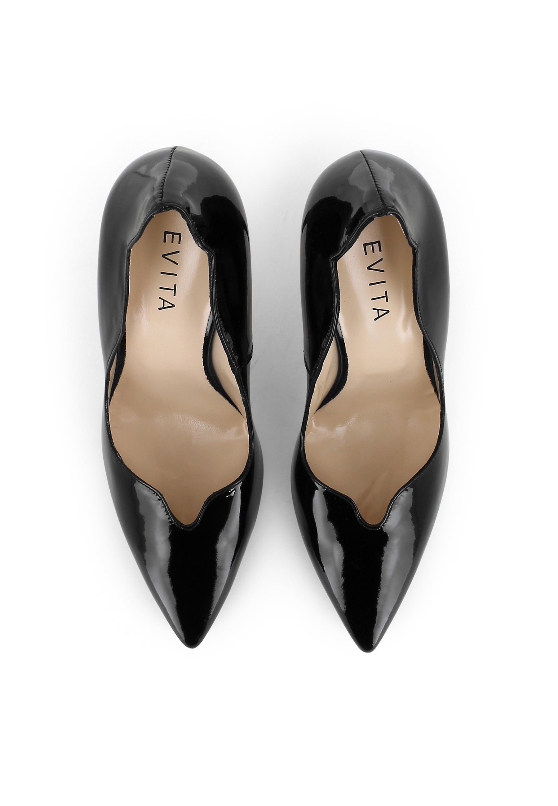 ALINA Damen Pumps - Lackleder schwarz