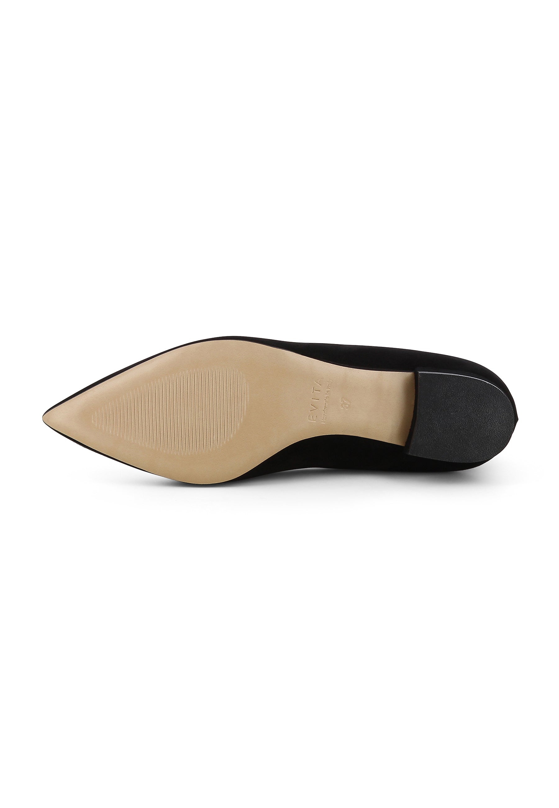 FRANCA Damen Slipper - Rauleder schwarz