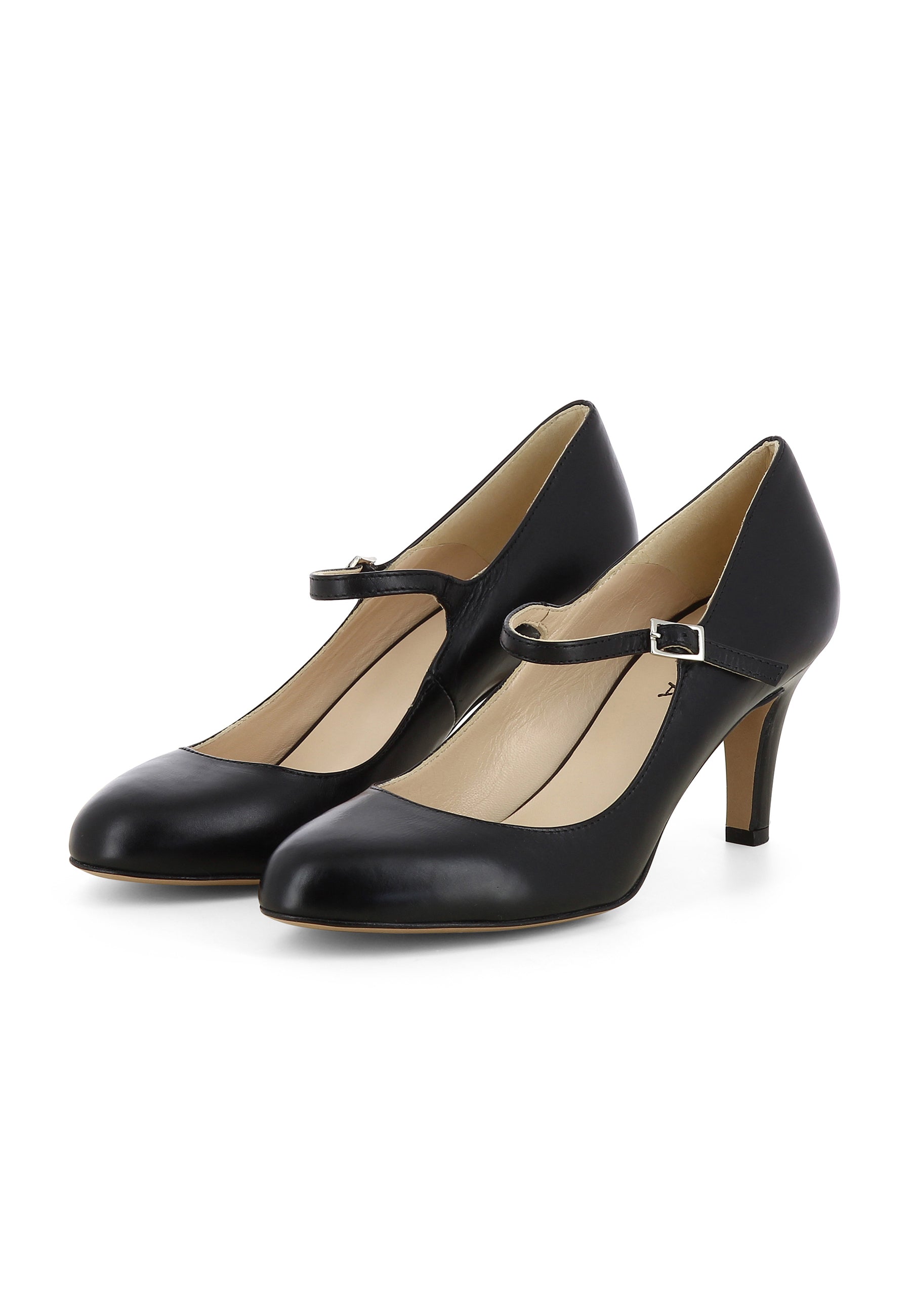 BIANCA Damen Pumps - Glattleder schwarz