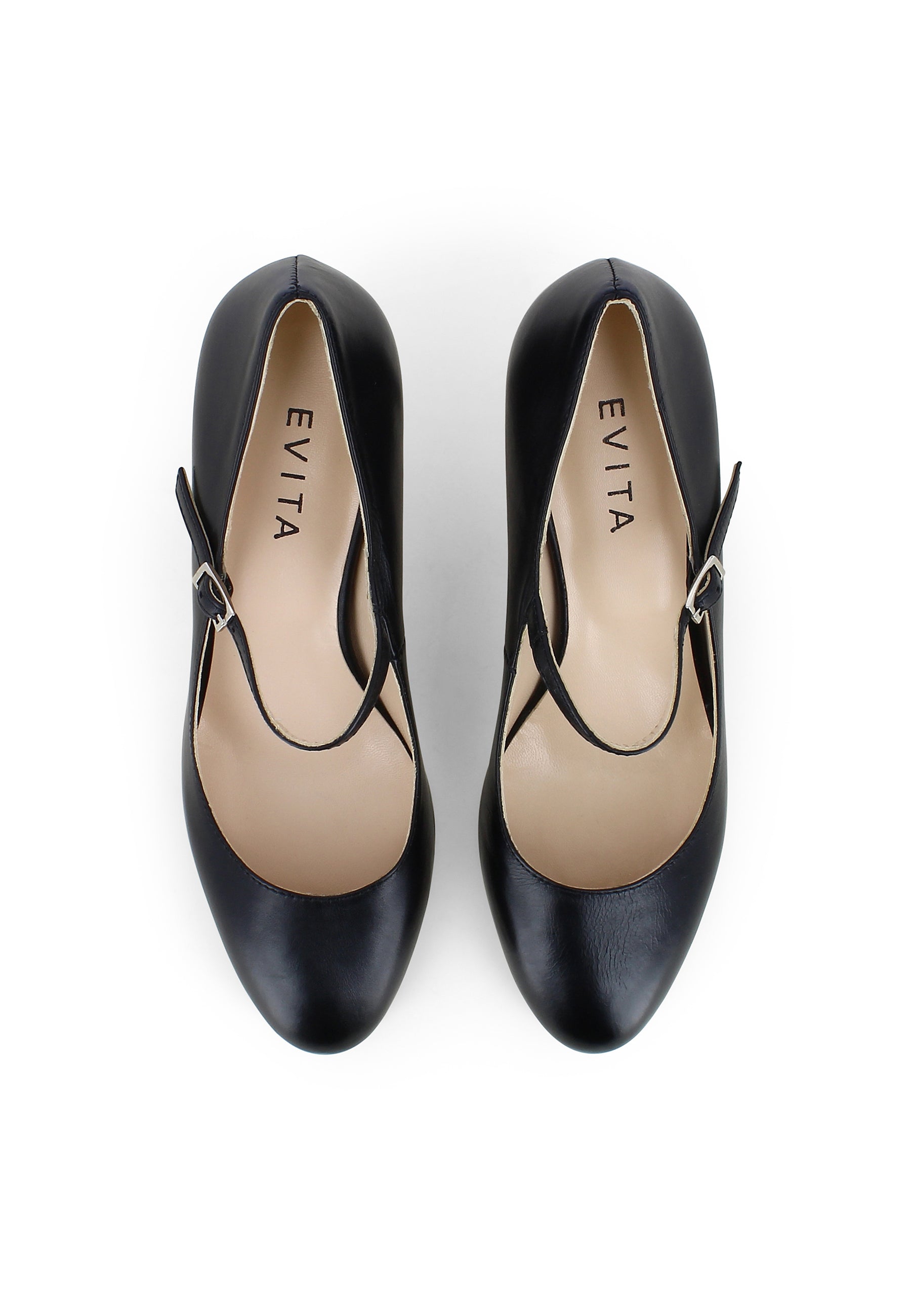 BIANCA Damen Pumps - Glattleder schwarz