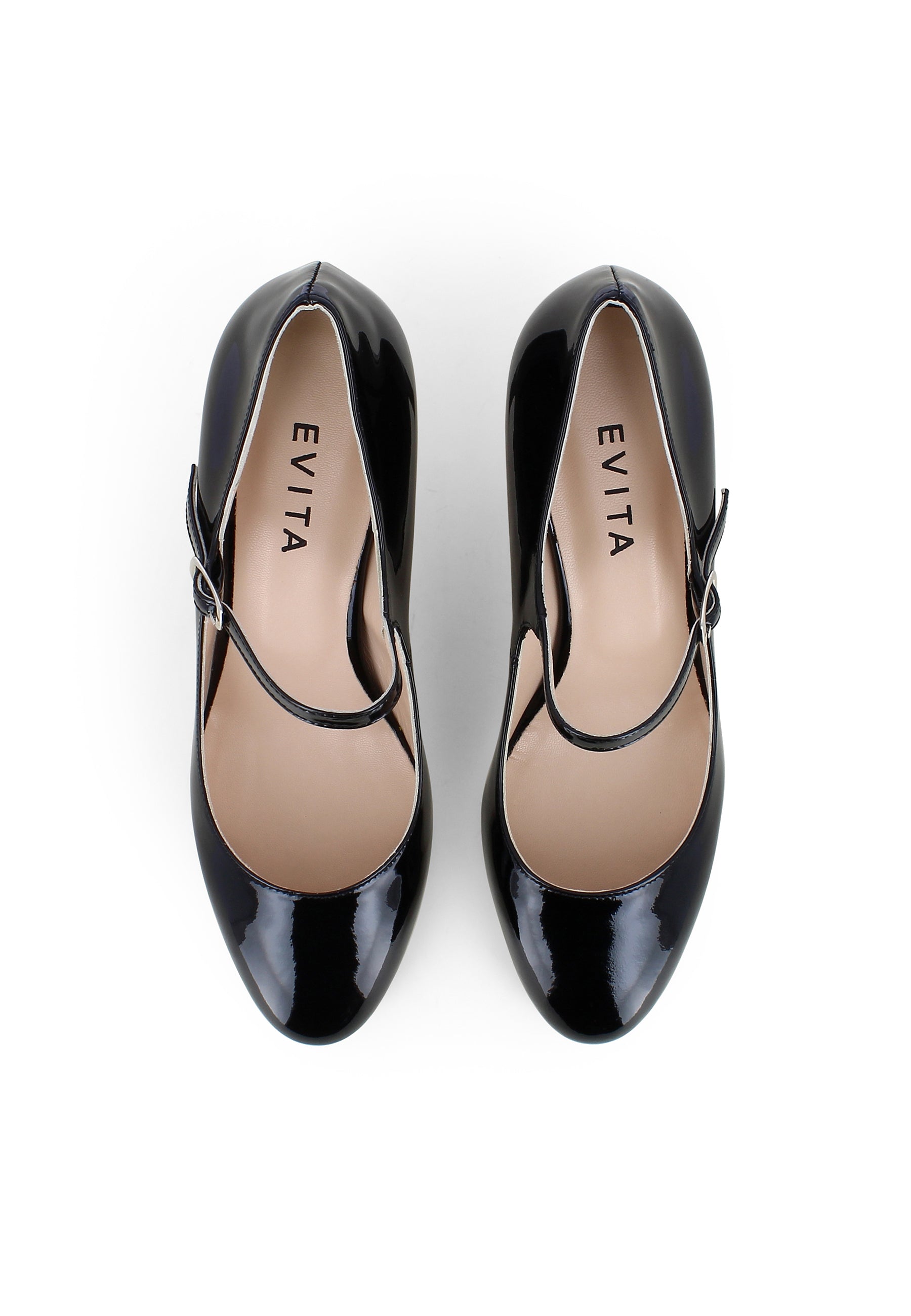 BIANCA Damen Pumps - Lackleder Schwarz