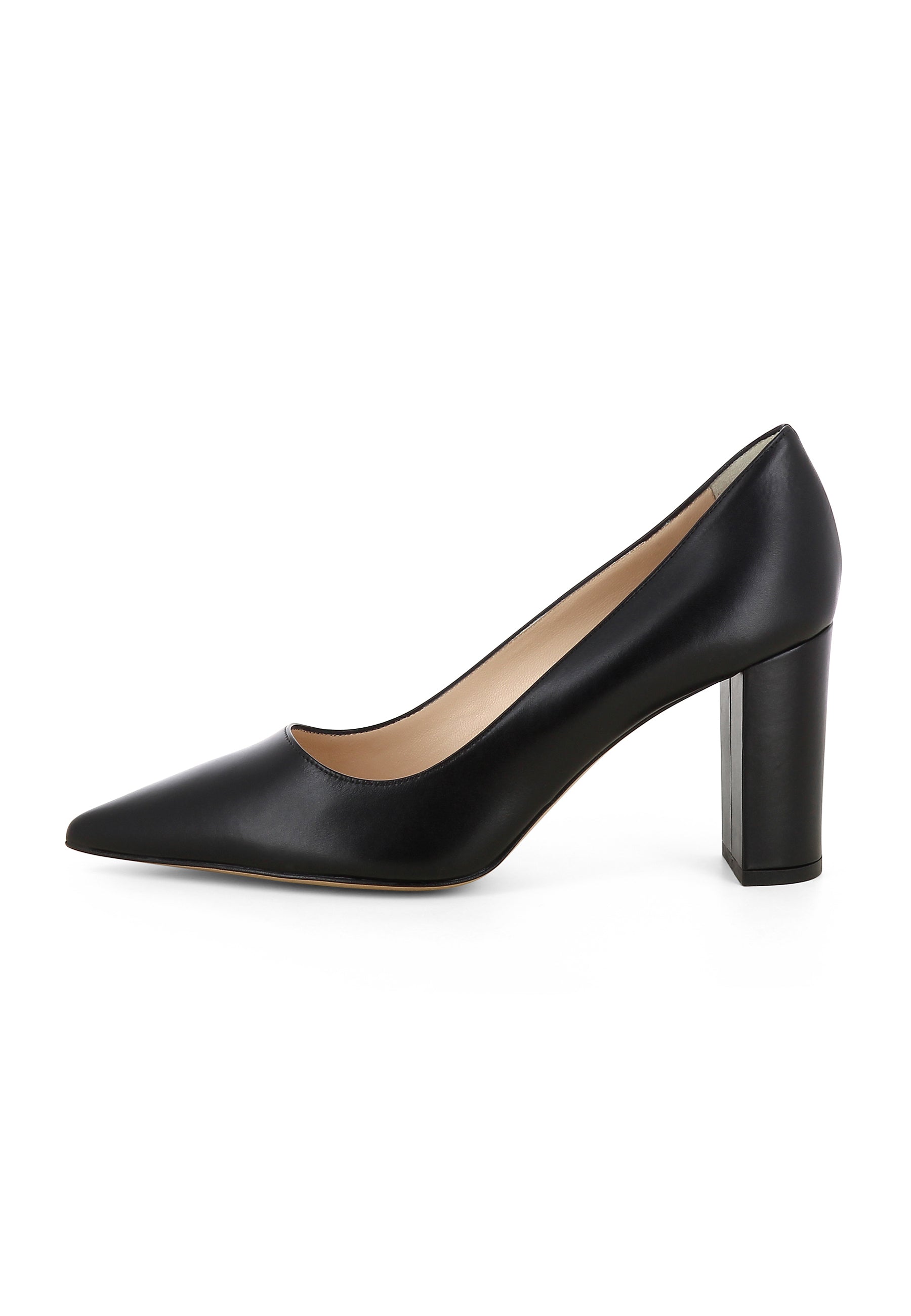JESSICA Damen Pumps - Glattleder schwarz