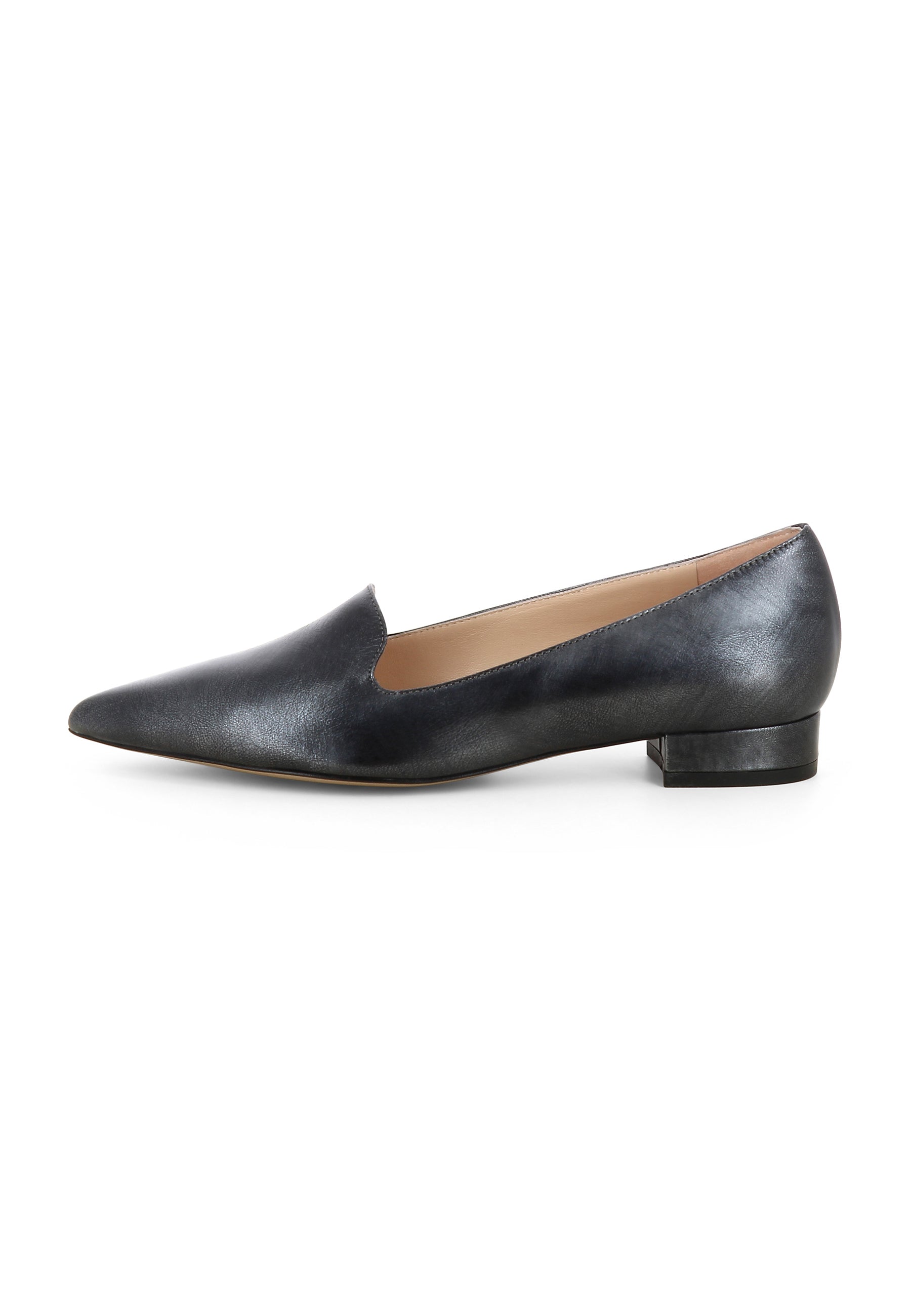 FRANCA Damen Slipper  -  Glattleder carbon