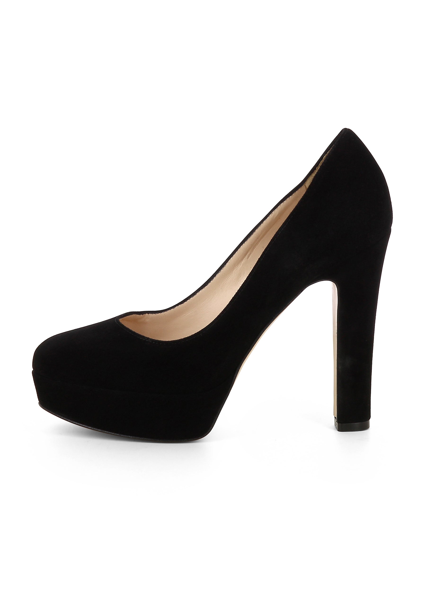 RICCARDA Damen Pumps - Rauleder schwarz