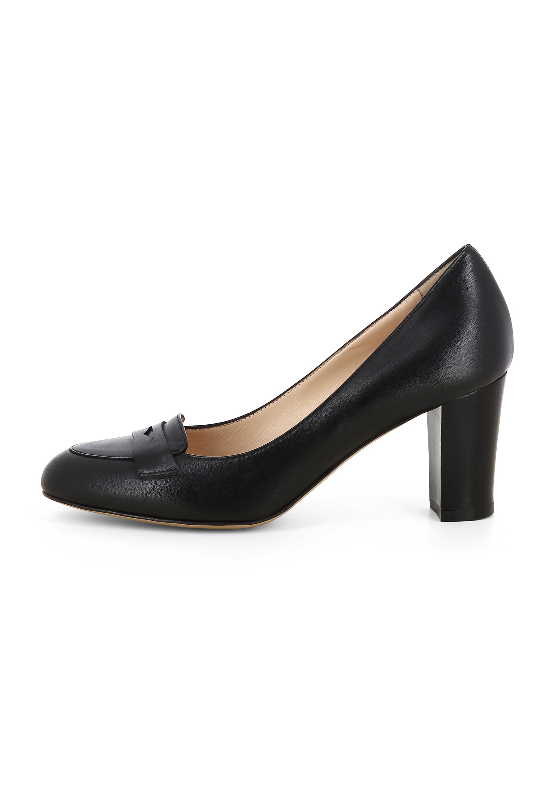 BIANCA Damen Pumps - Glattleder schwarz