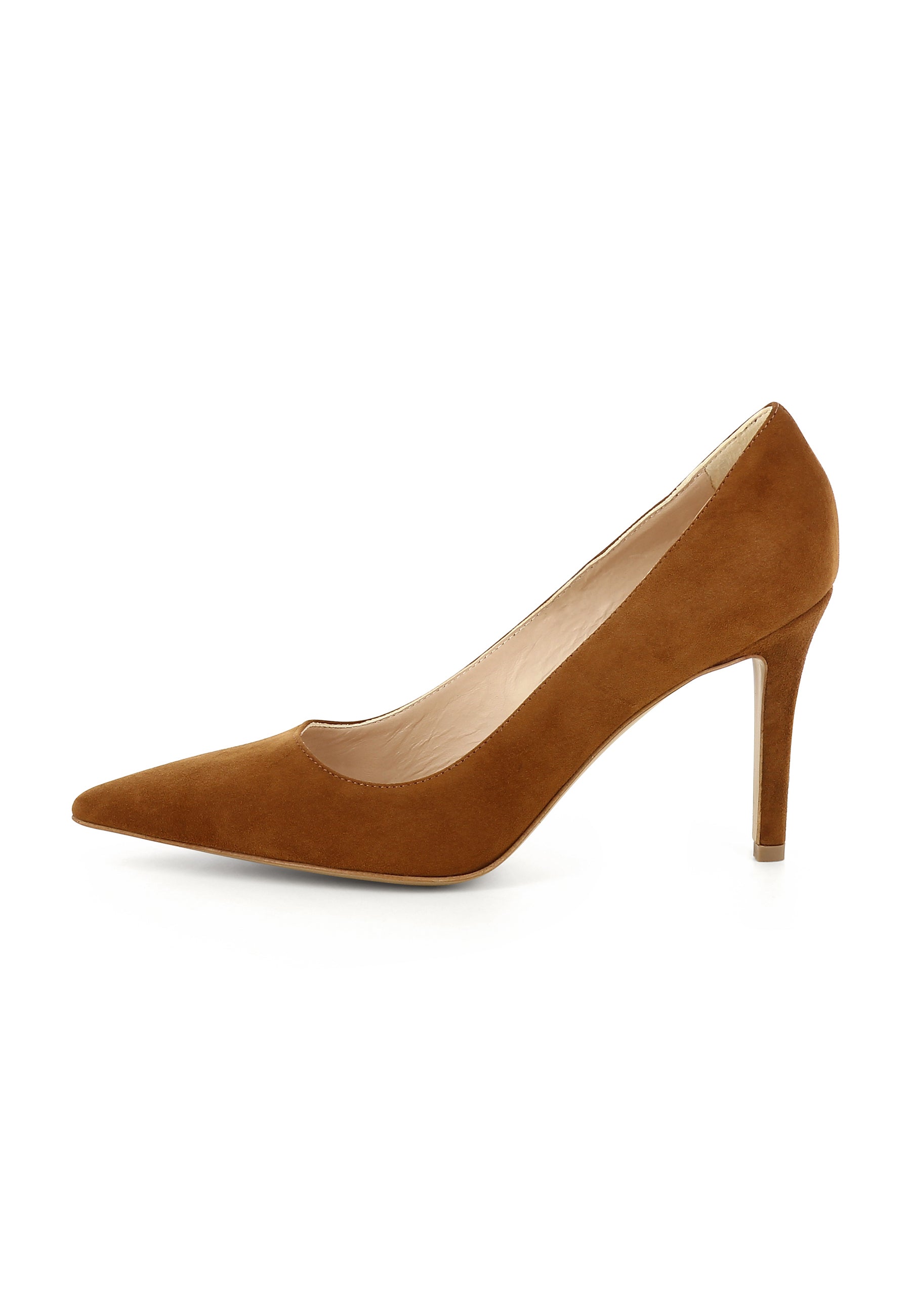 NATALIA women's pumps - suede cognac