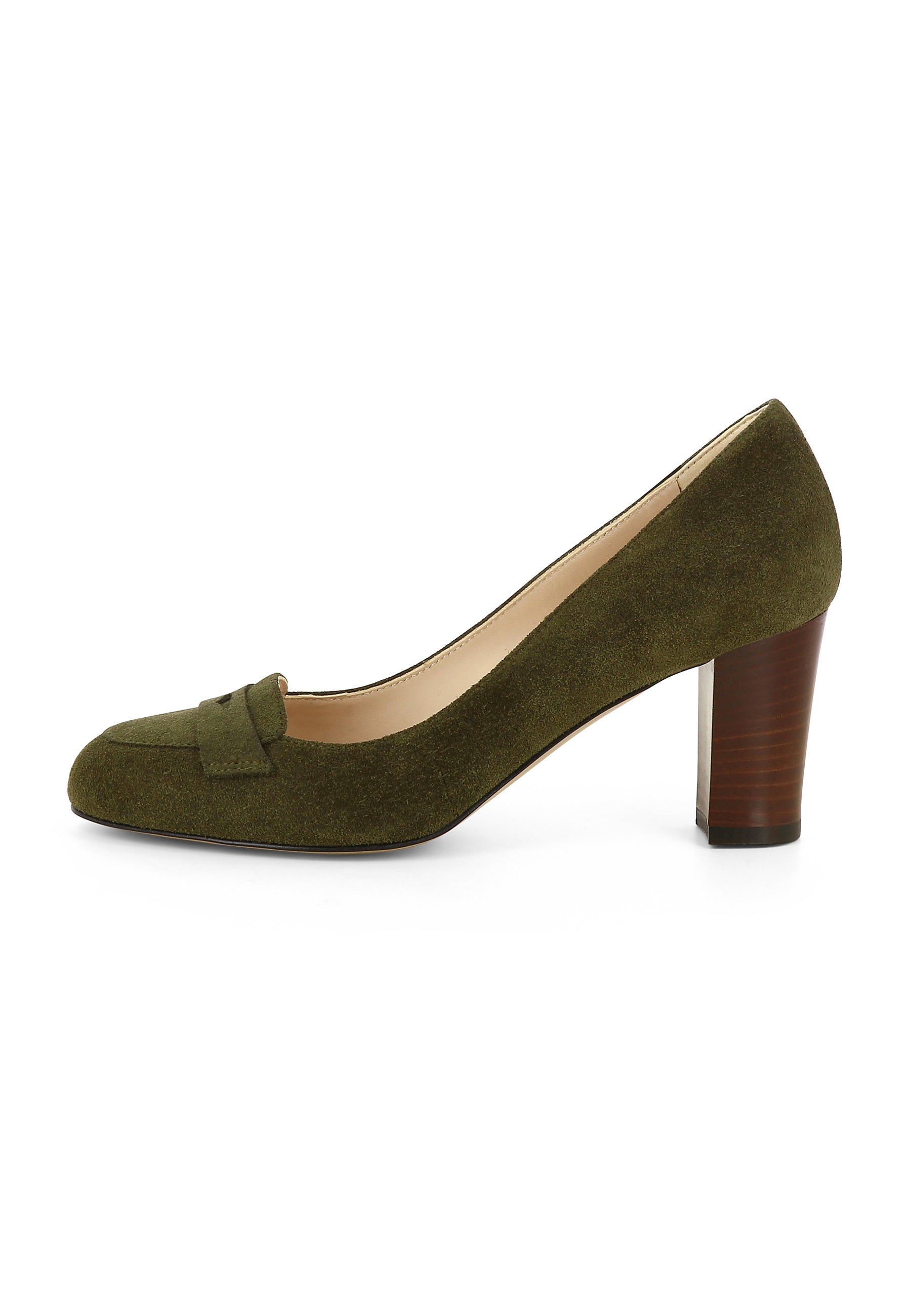 BIANCA women's pumps - suede olive