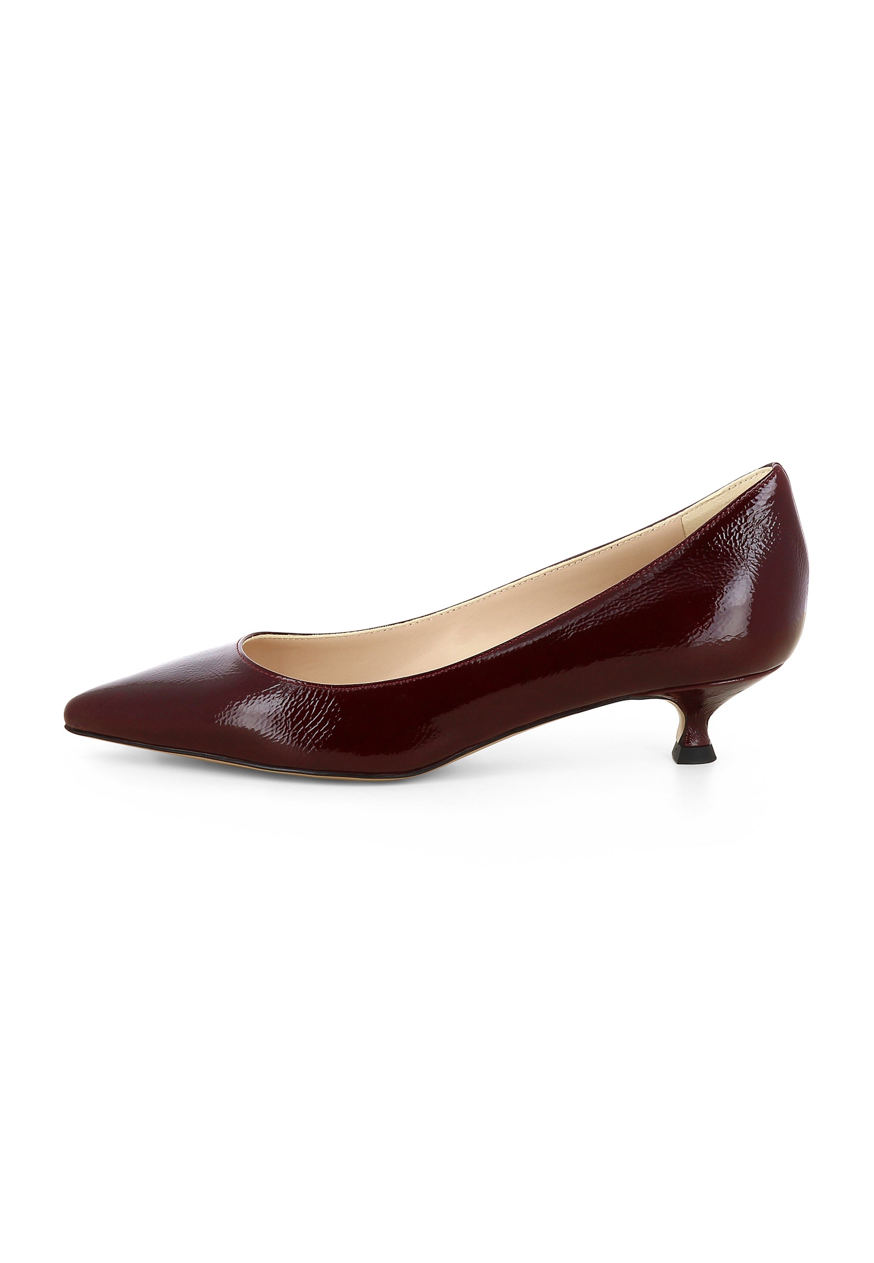 GIORGIA Damen Pumps  -  Lackleder Mit Prägung bordeaux