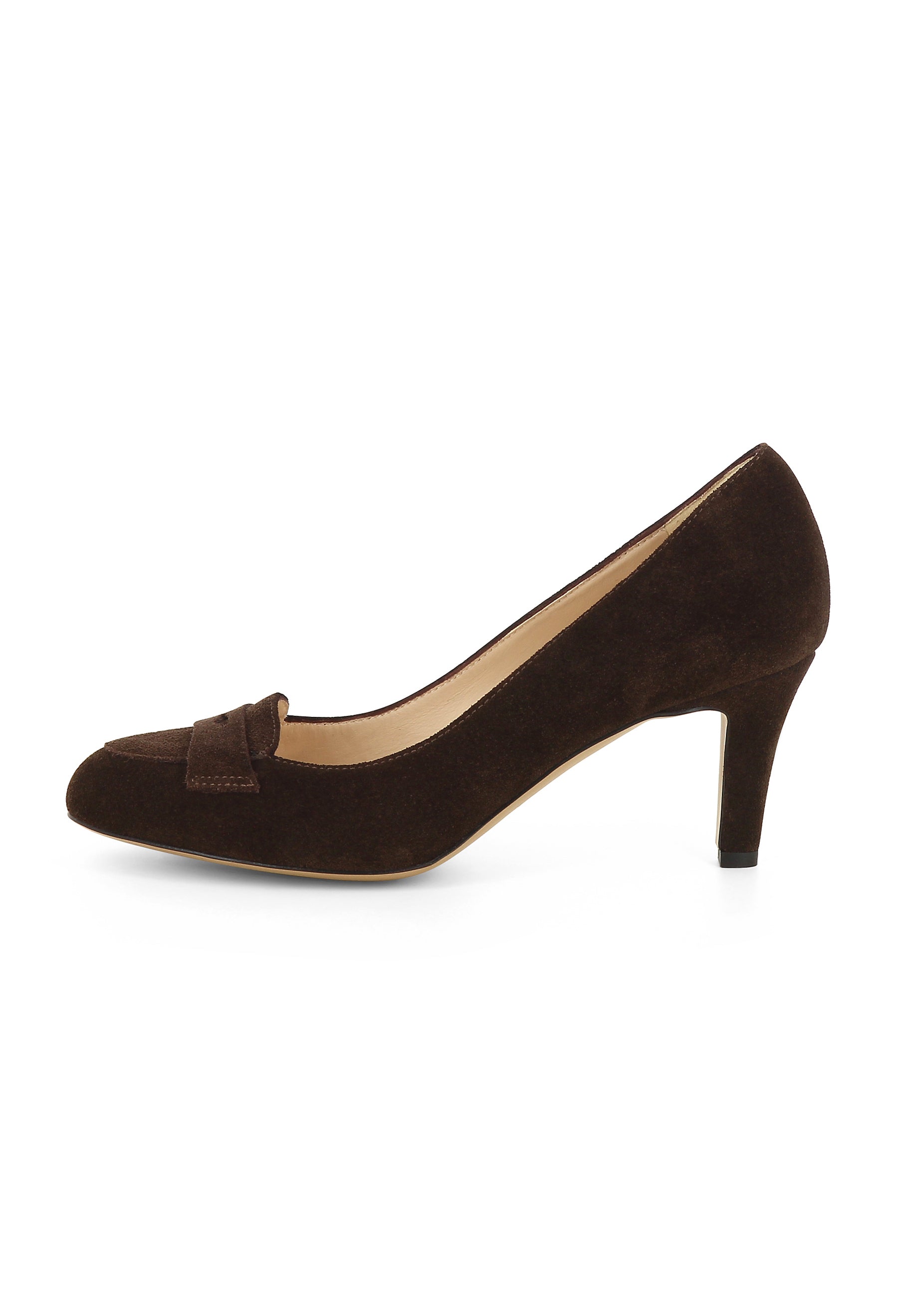 BIANCA women's pumps - dark brown suede