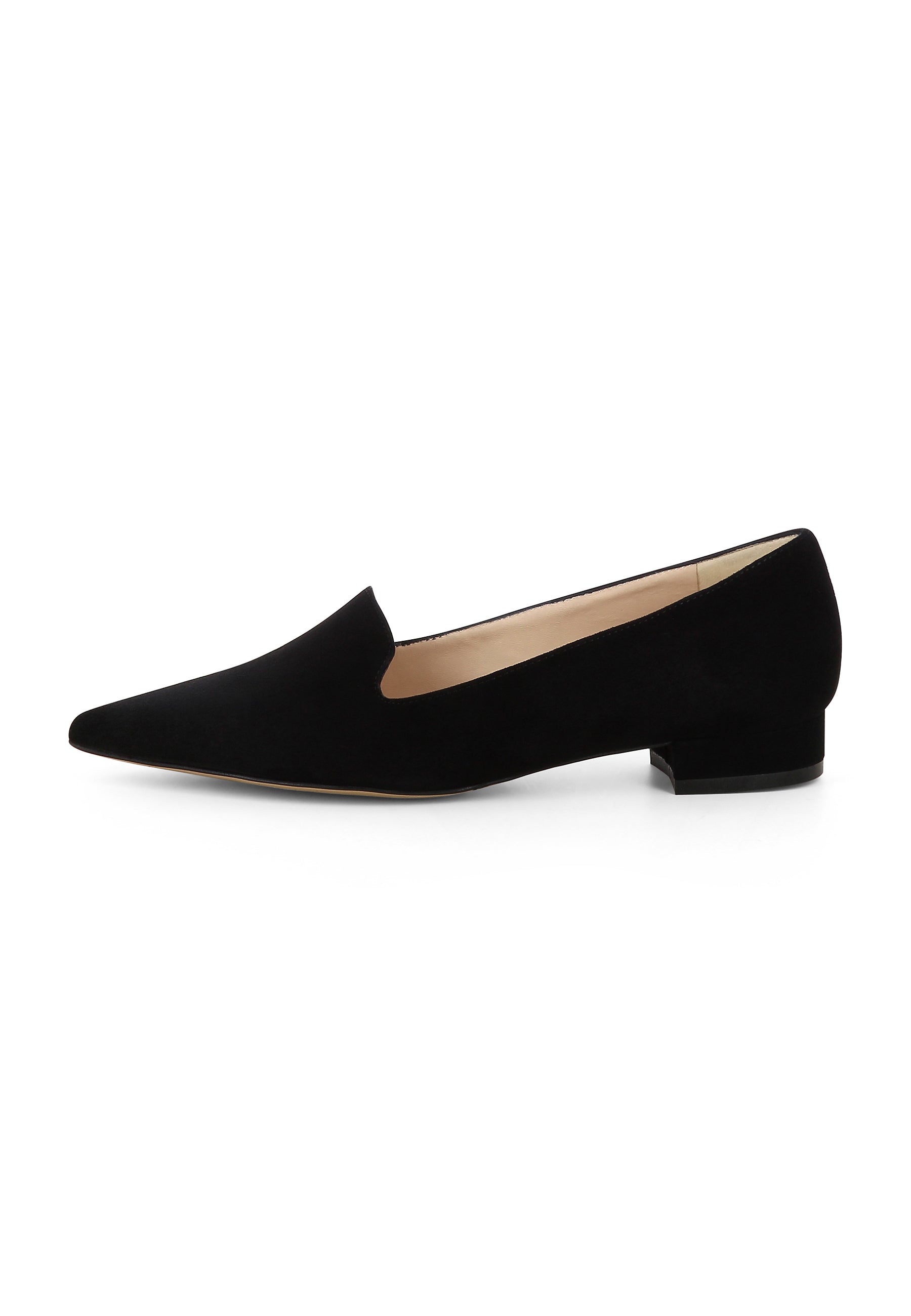 FRANCA Damen Slipper - Rauleder schwarz