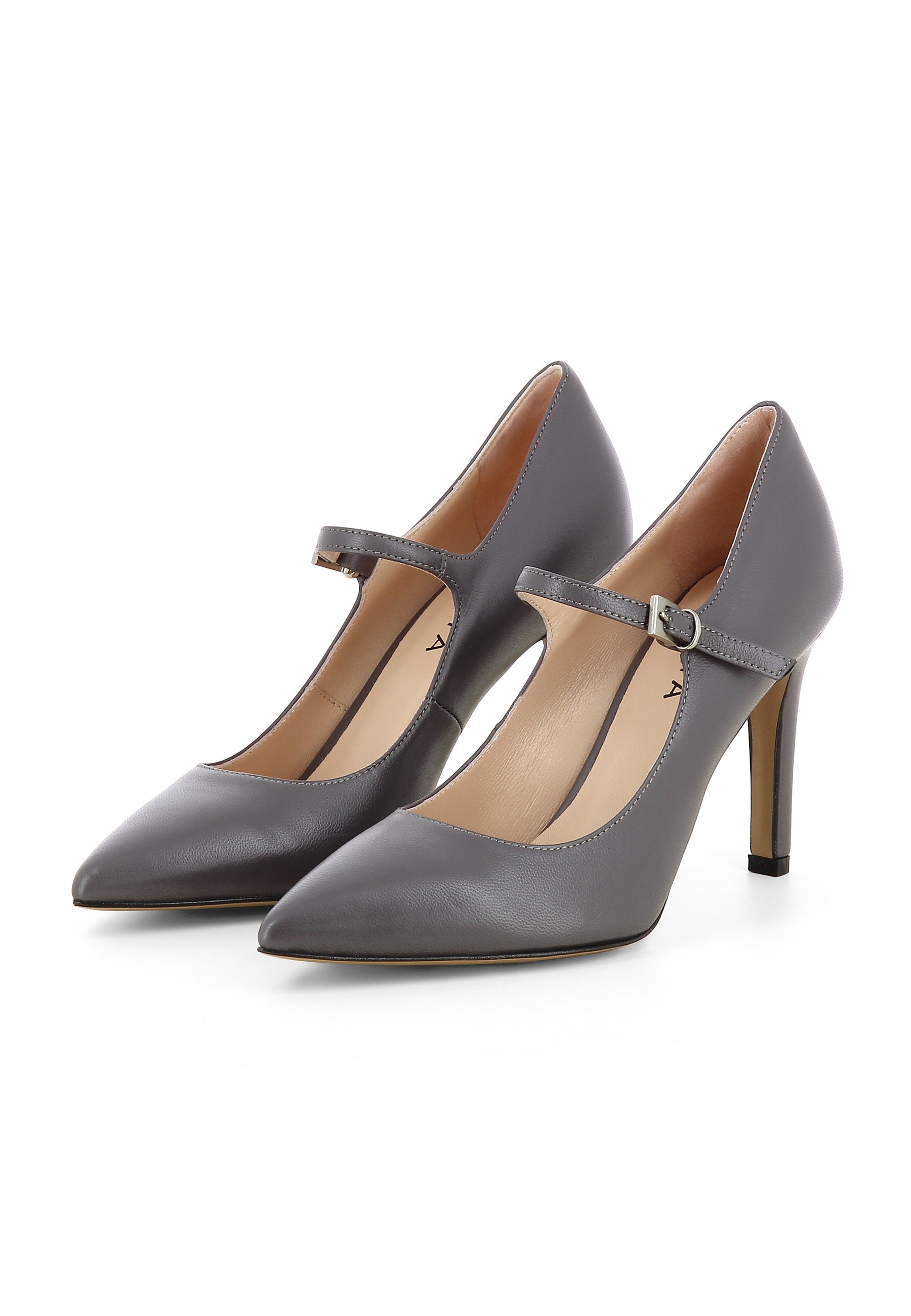 ILARIA Damen Pumps - Glattleder taupe