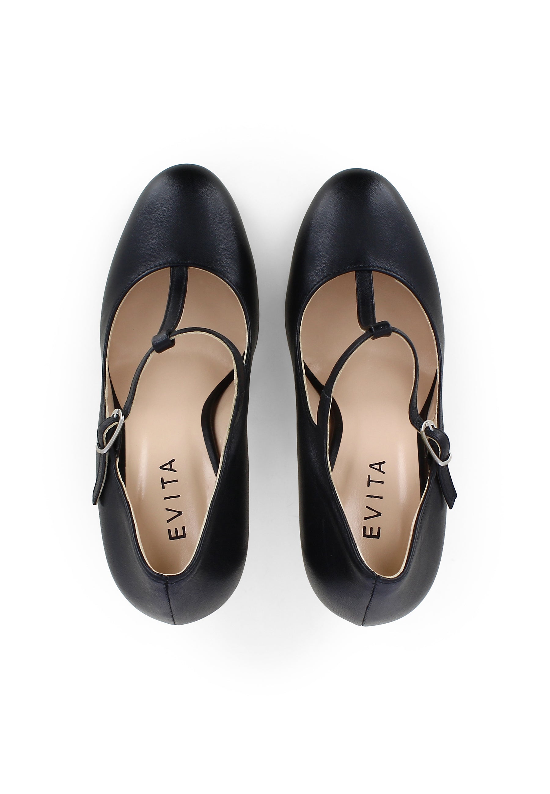 CRISTINA Damen Pumps - Glattleder schwarz