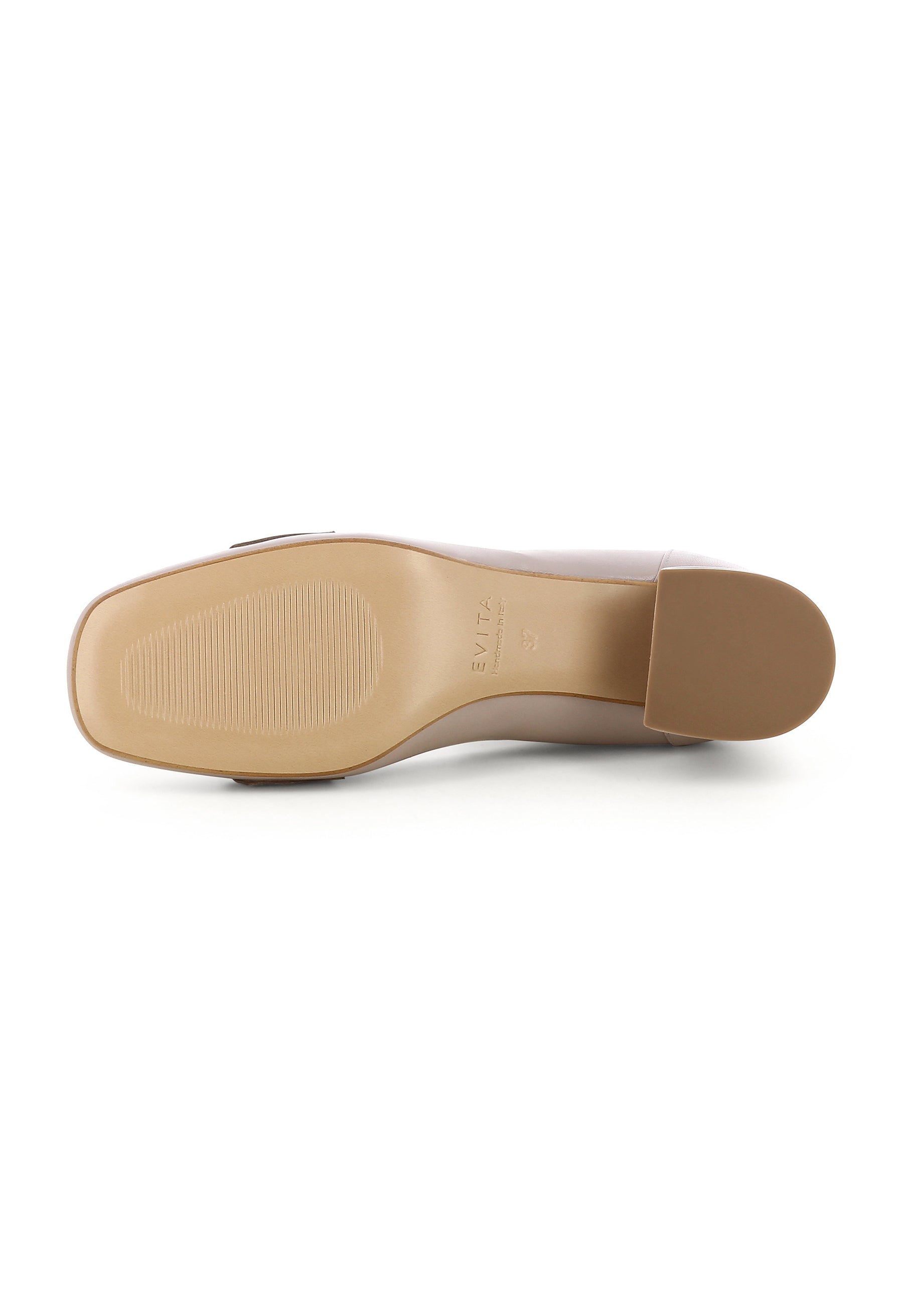 MINA Damen Slipper - Glattleder taupe
