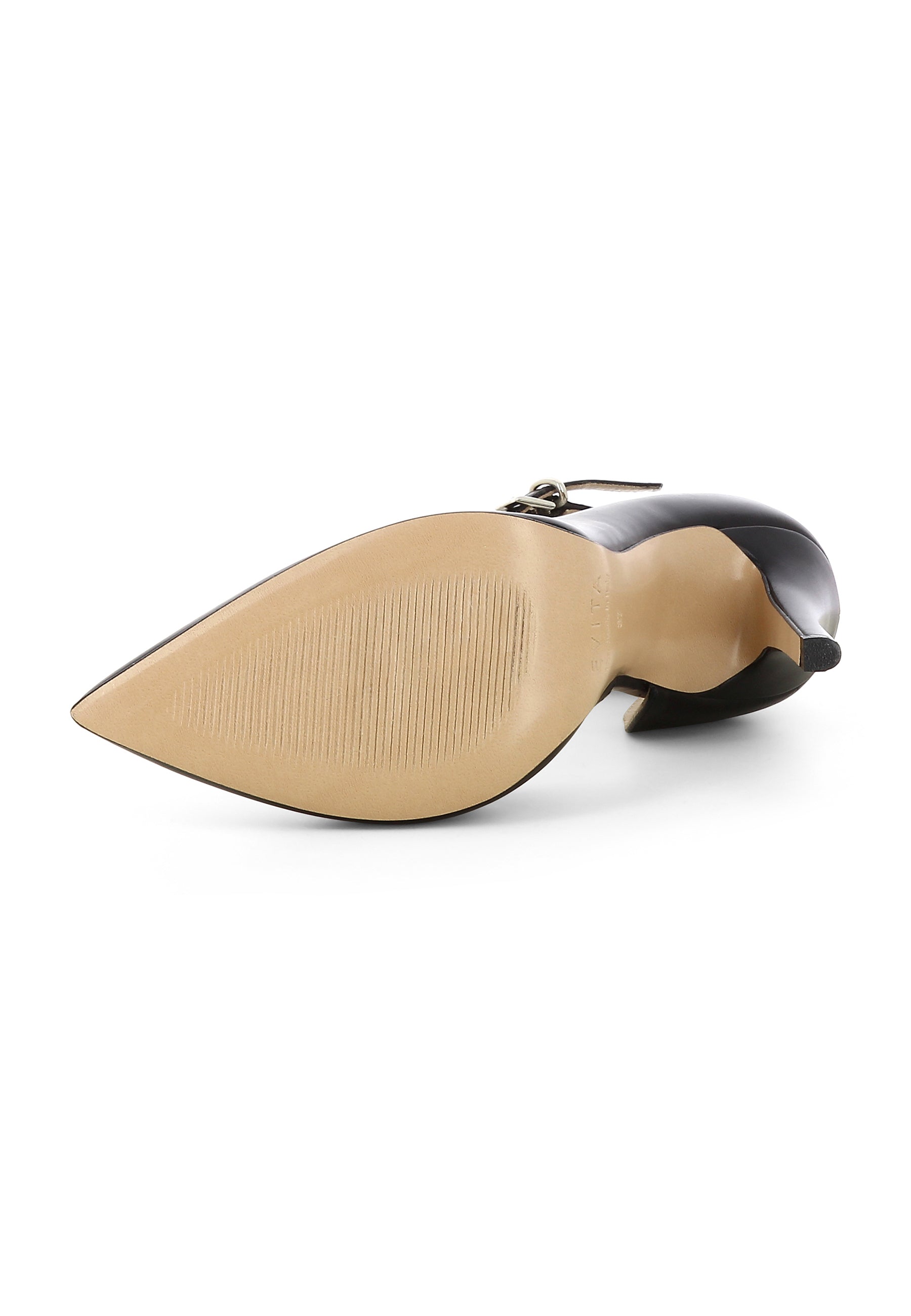 LISA Damen Pumps Halboffen - Glattleder Schwarz