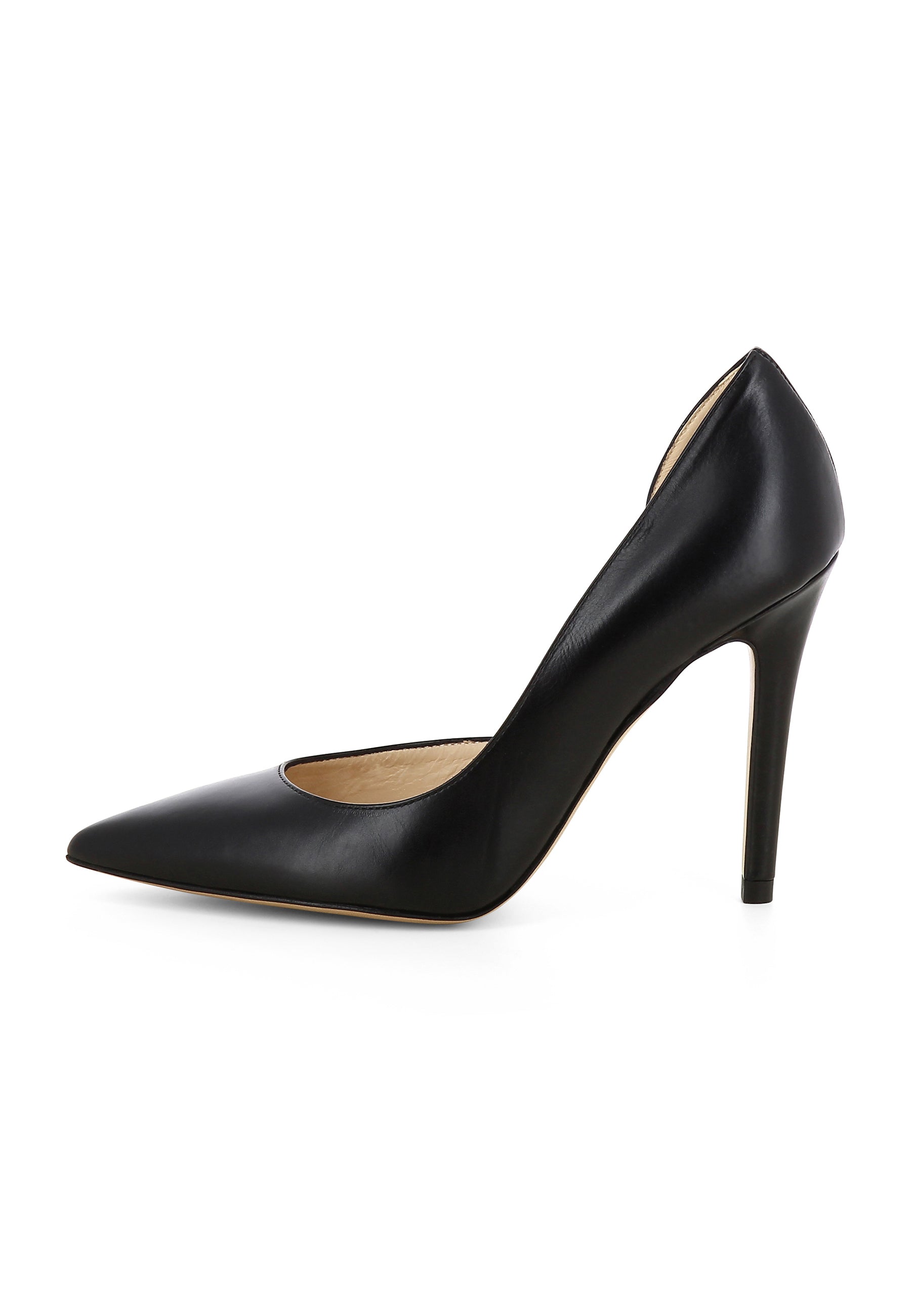 ALINA Damen Pumps Halboffen - Glattleder schwarz