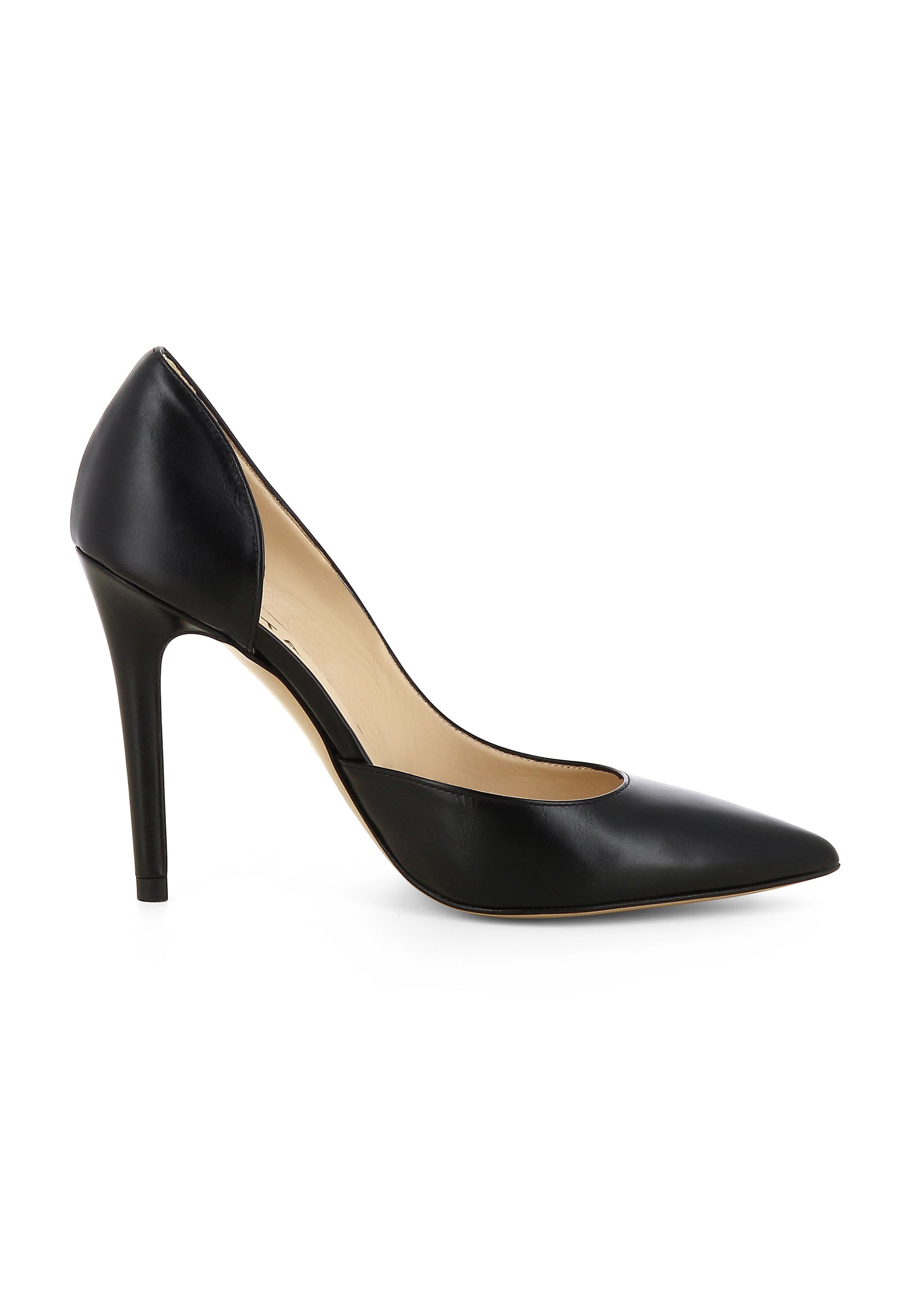 ALINA Damen Pumps Halboffen - Glattleder schwarz