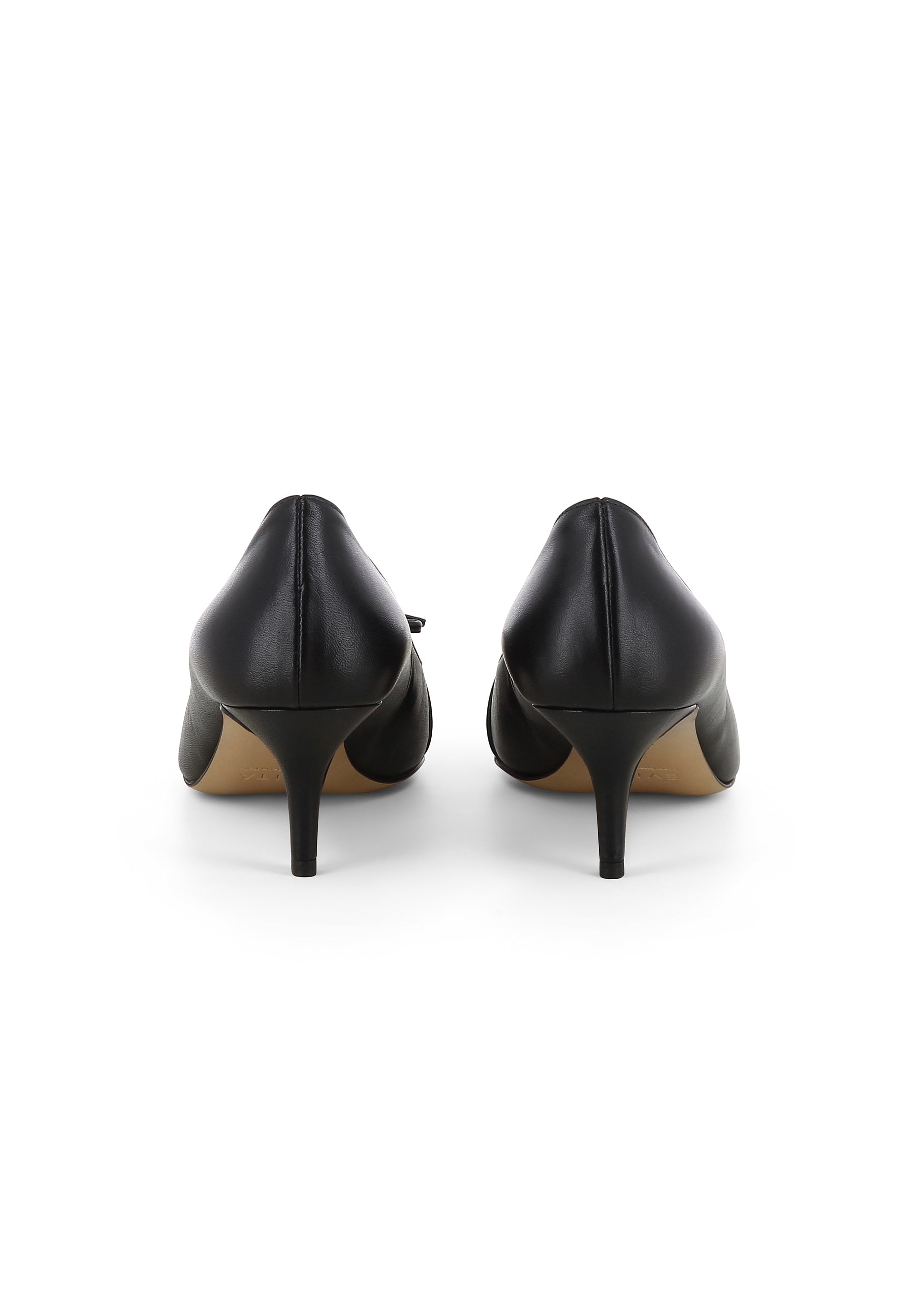 GIULIA Damen Pumps - Glattleder Schwarz