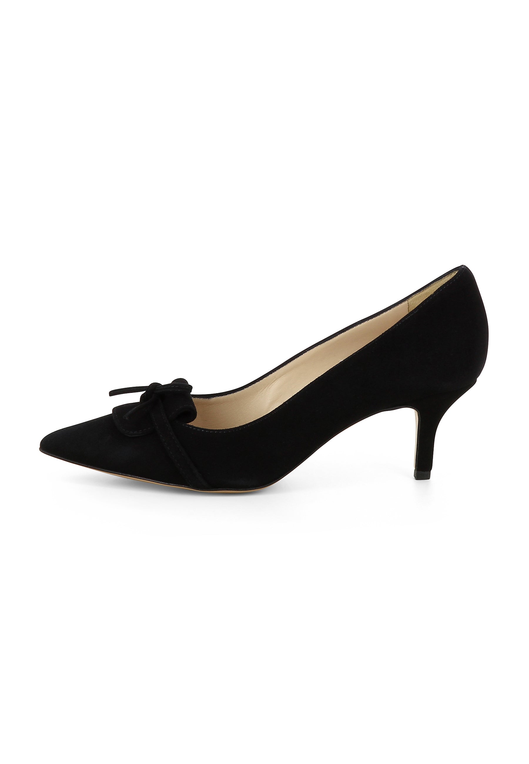 GIULIA Damen Pumps - Rauleder schwarz