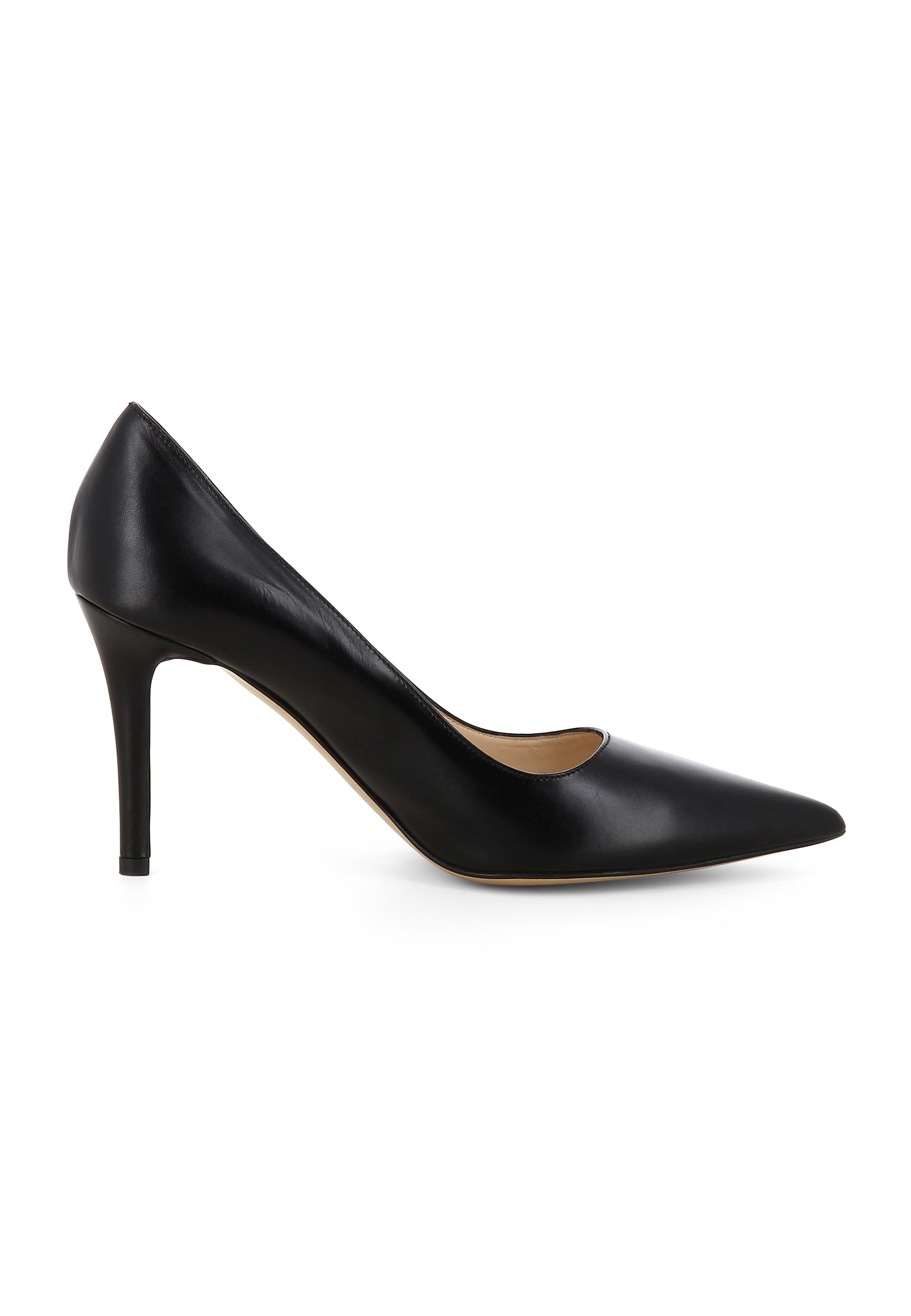 NATALIA Damen Pumps - Glattleder Schwarz