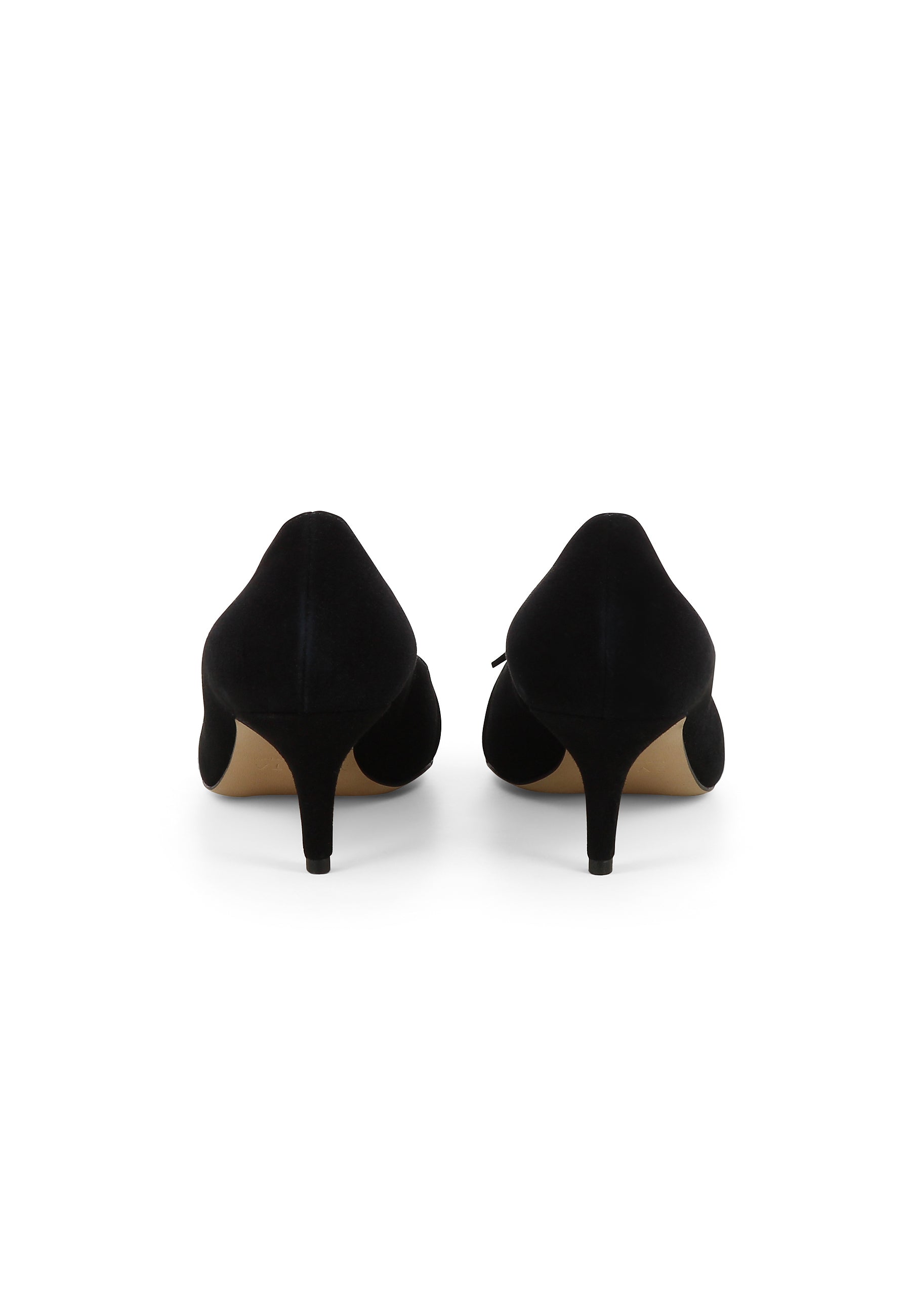 GIULIA Damen Pumps - Rauleder schwarz