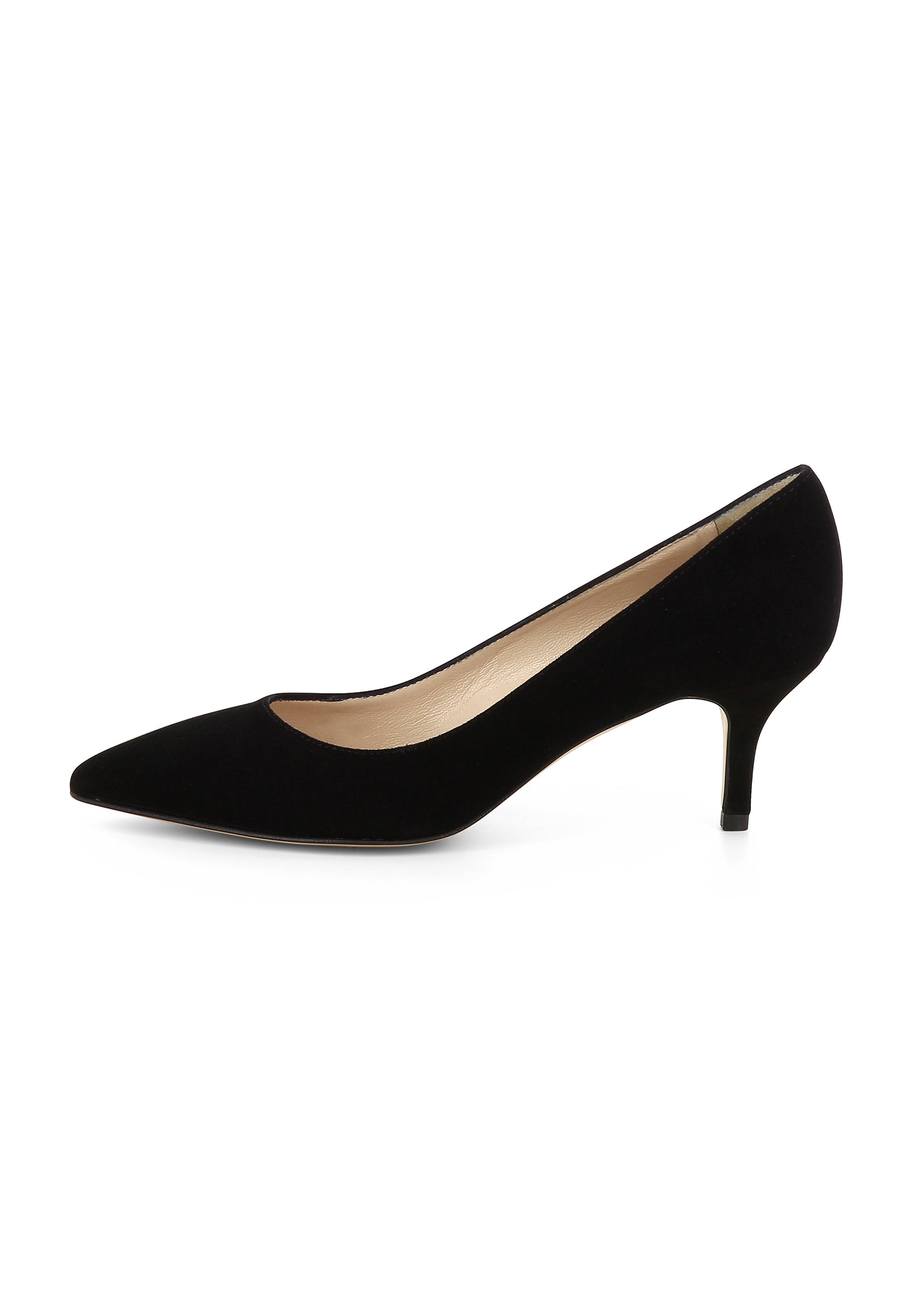 GIULIA Damen Pumps - Rauleder schwarz