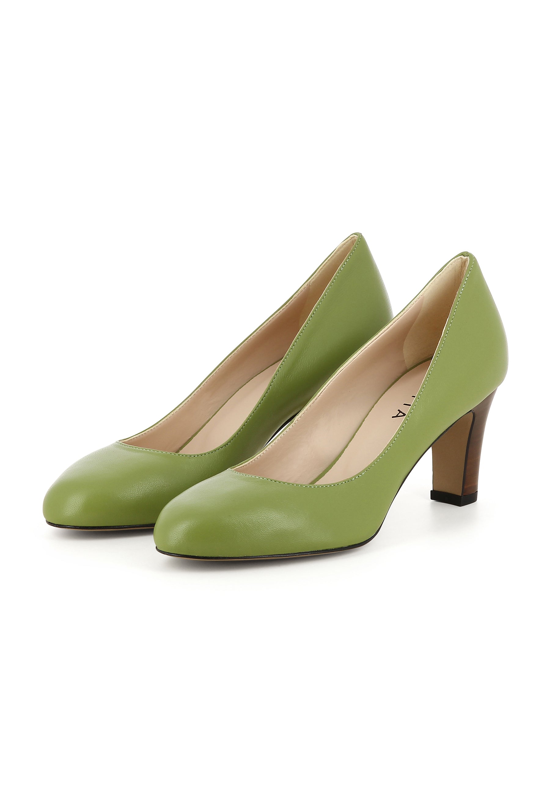 BIANCA Damen Pumps - Glattleder grün