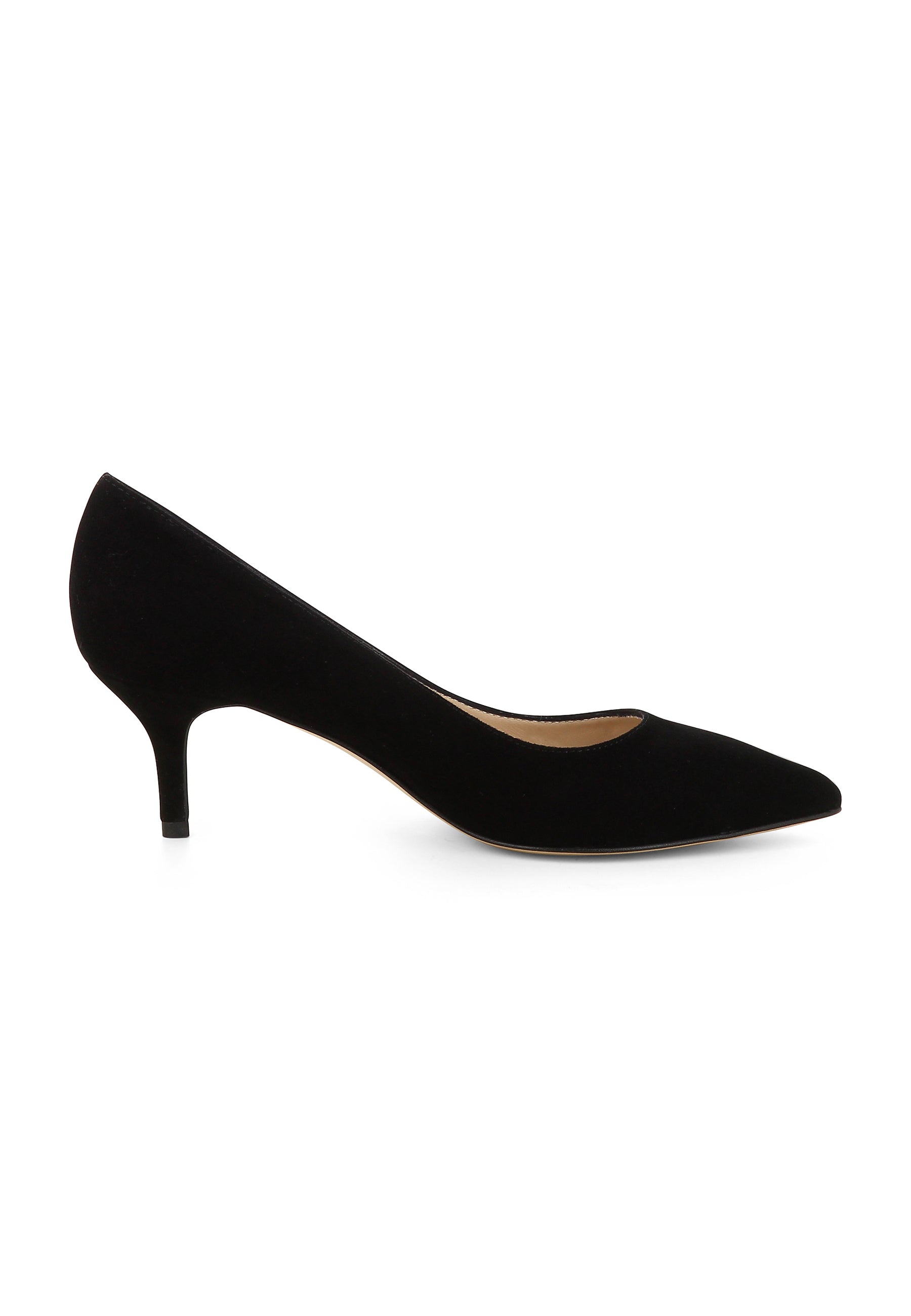 GIULIA Damen Pumps - Rauleder Schwarz
