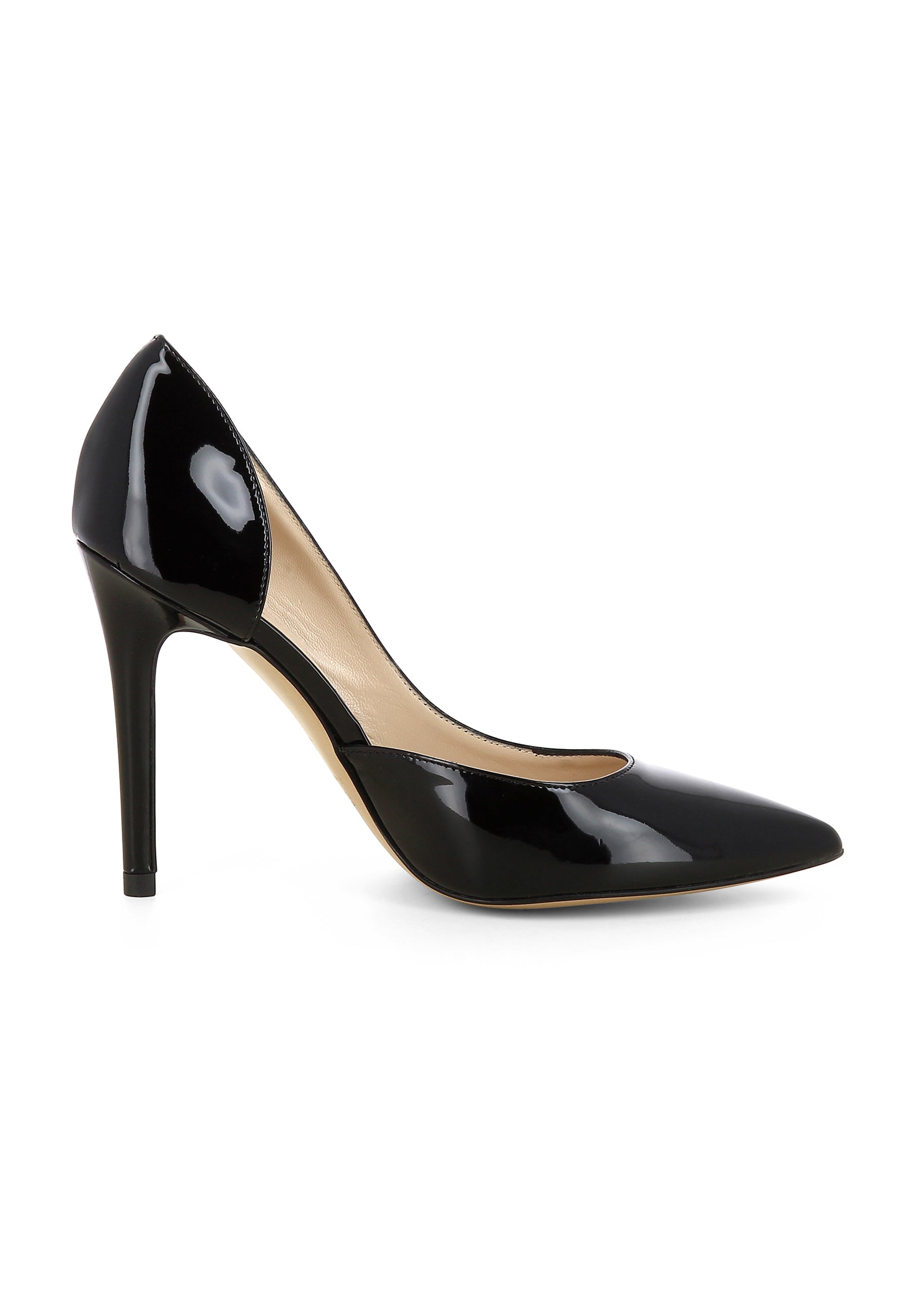 ALINA Damen Pumps Halboffen - Lackleder schwarz