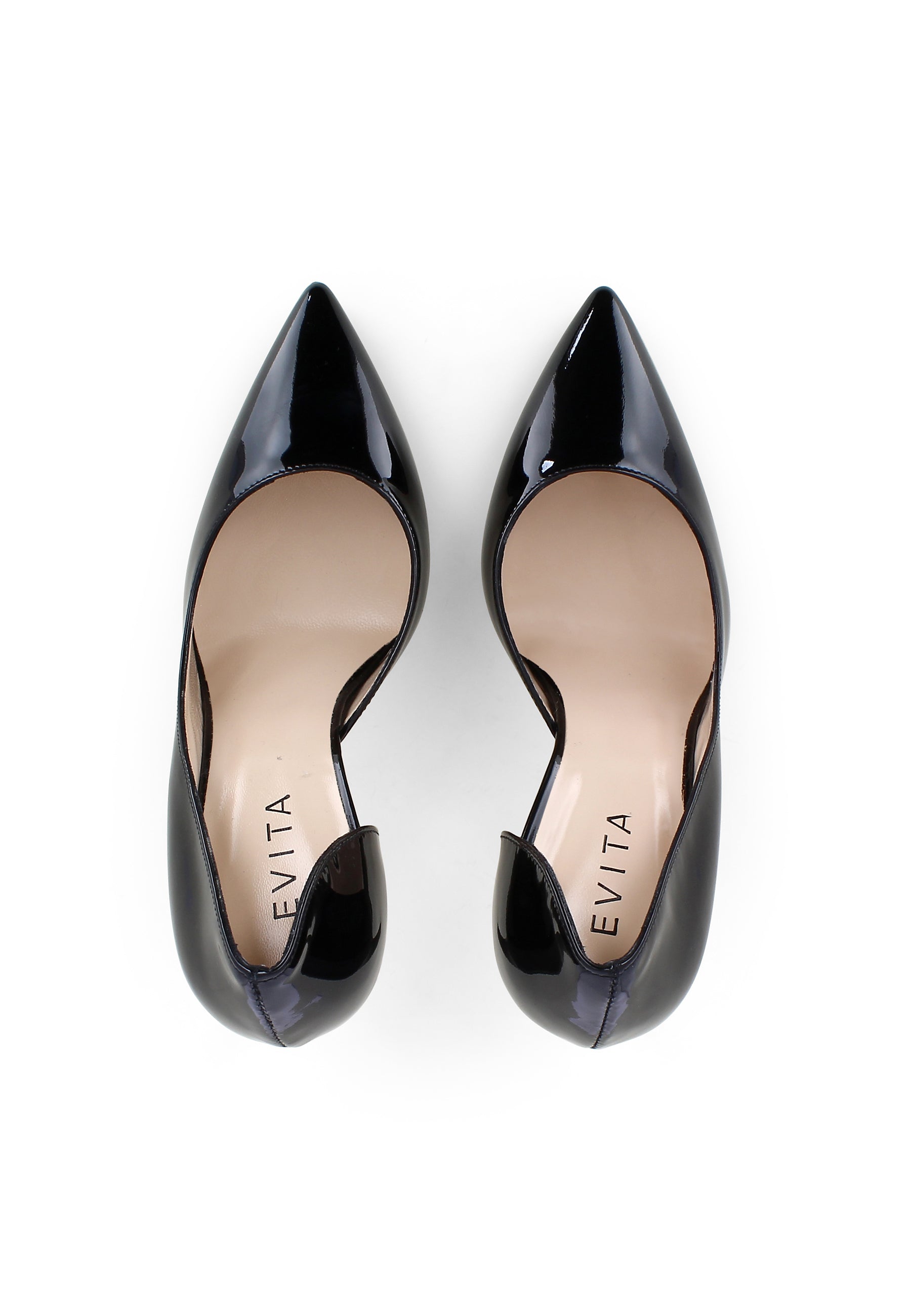 ALINA Damen Pumps Halboffen - Lackleder schwarz