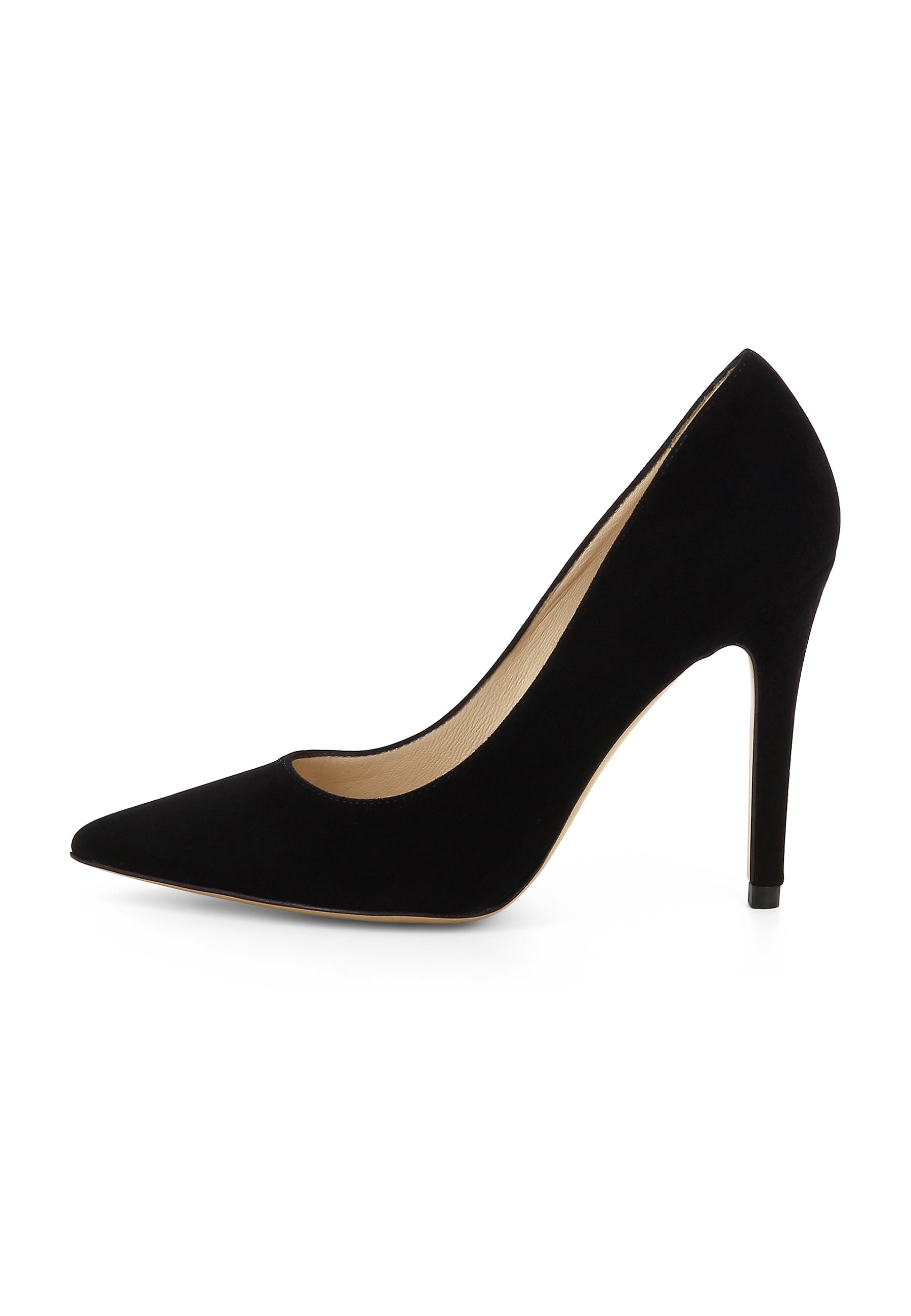 ALINA Damen Pumps - Rauleder Schwarz