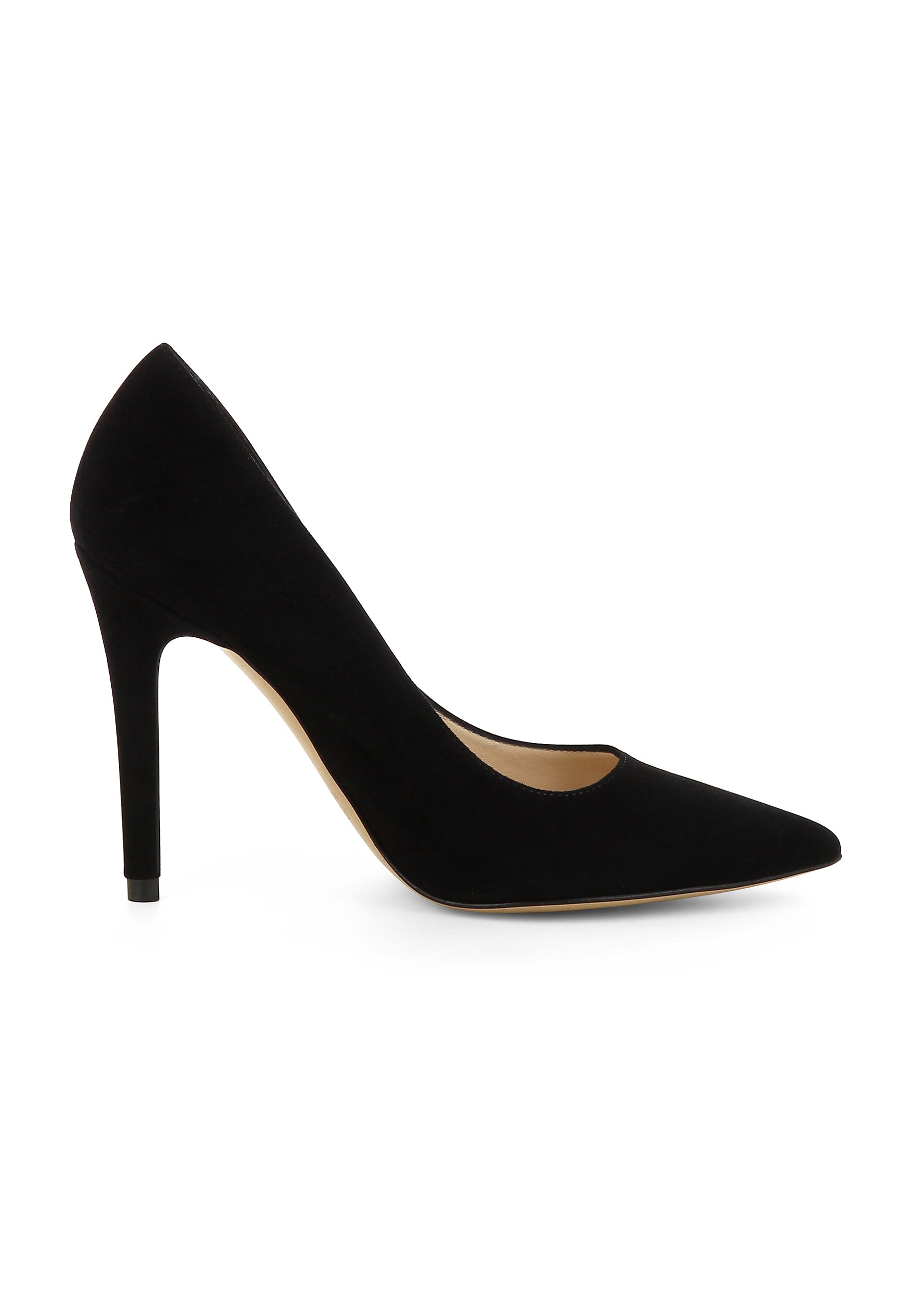 ALINA Damen Pumps - Rauleder Schwarz