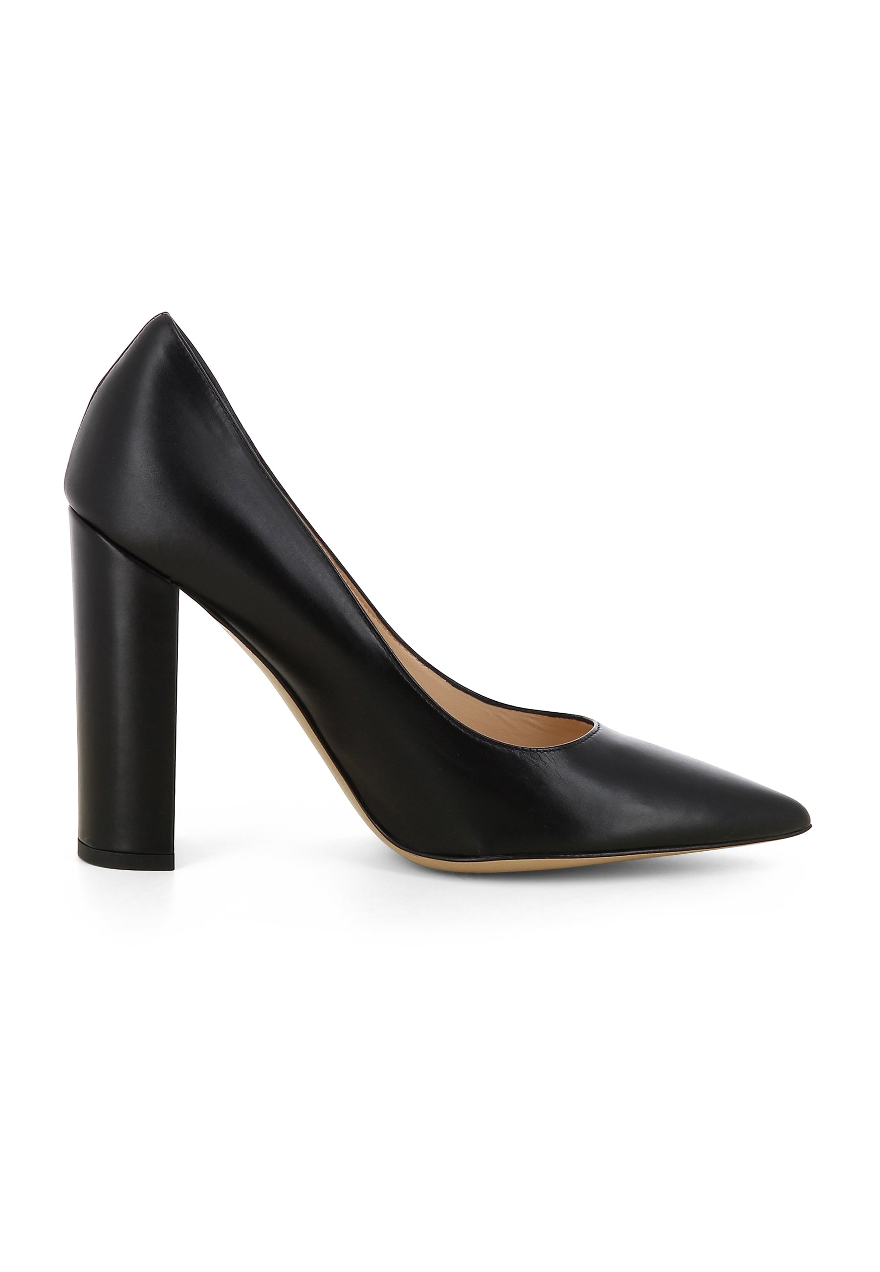 ALINA Damen Pumps - Glattleder Schwarz