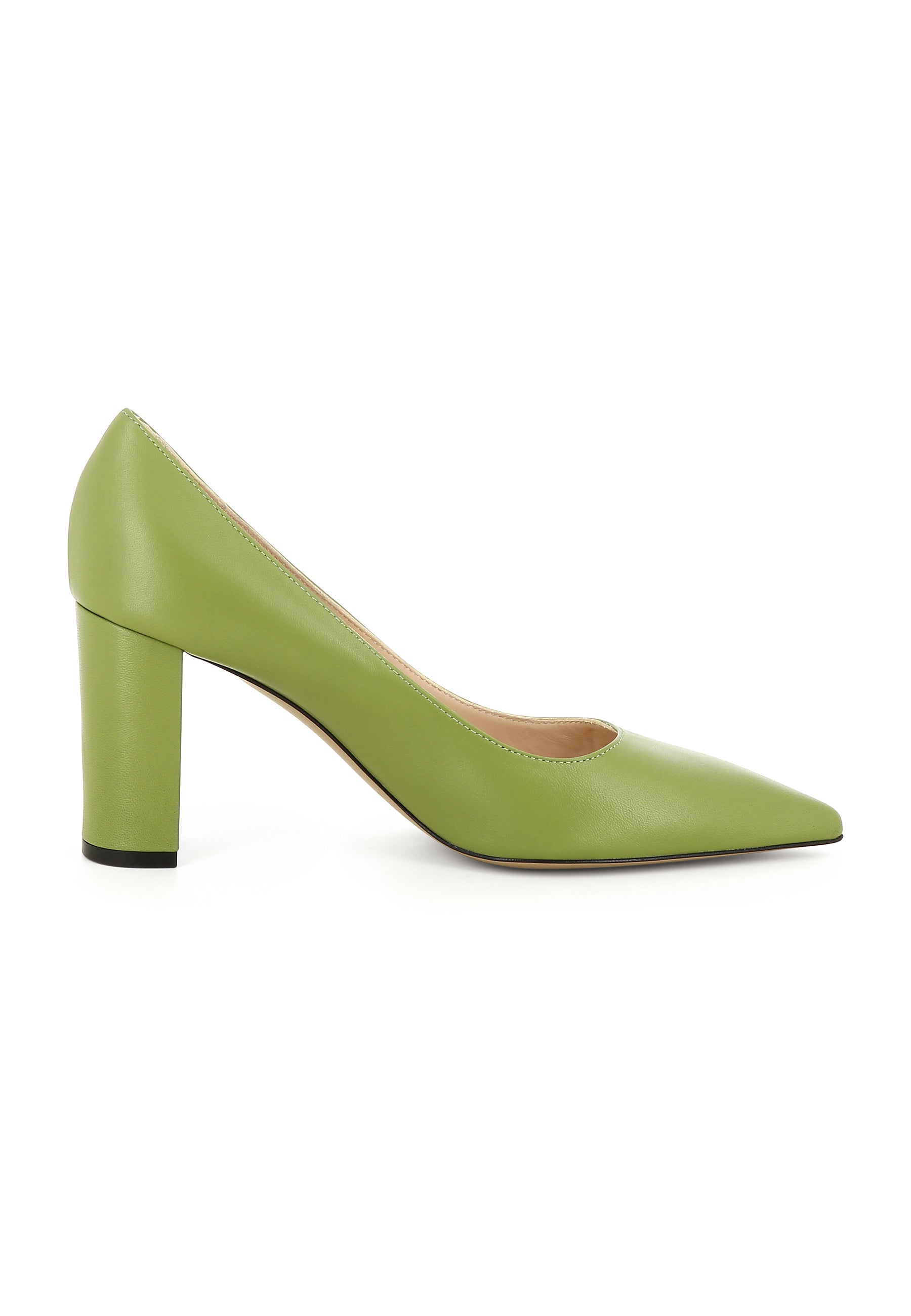JESSICA Damen Pumps - Glattleder grün