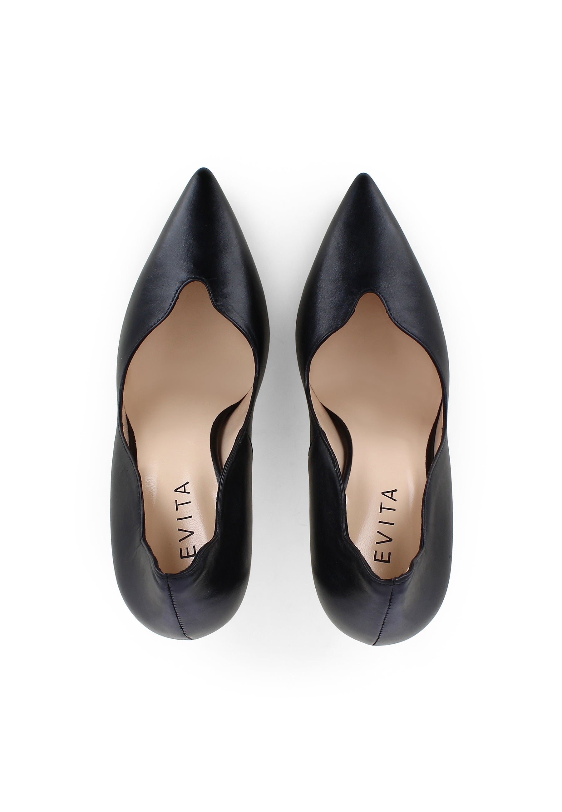 ALINA Damen Pumps - Glattleder schwarz