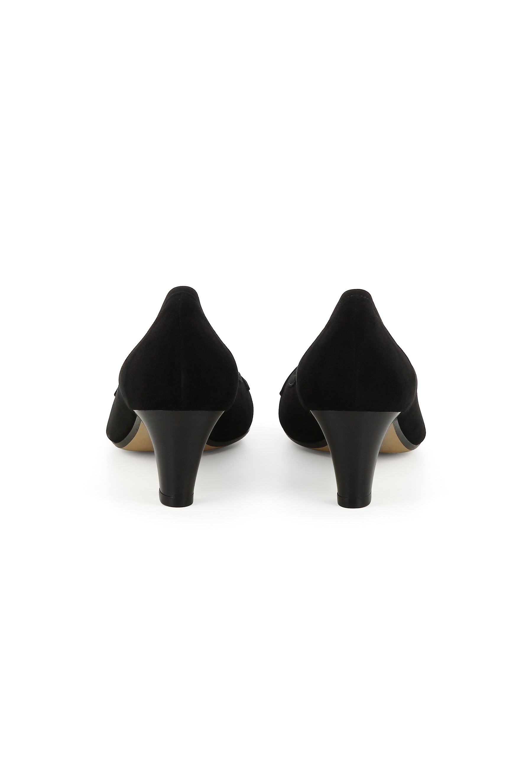 GIUSY Damen Pumps - Rauleder schwarz