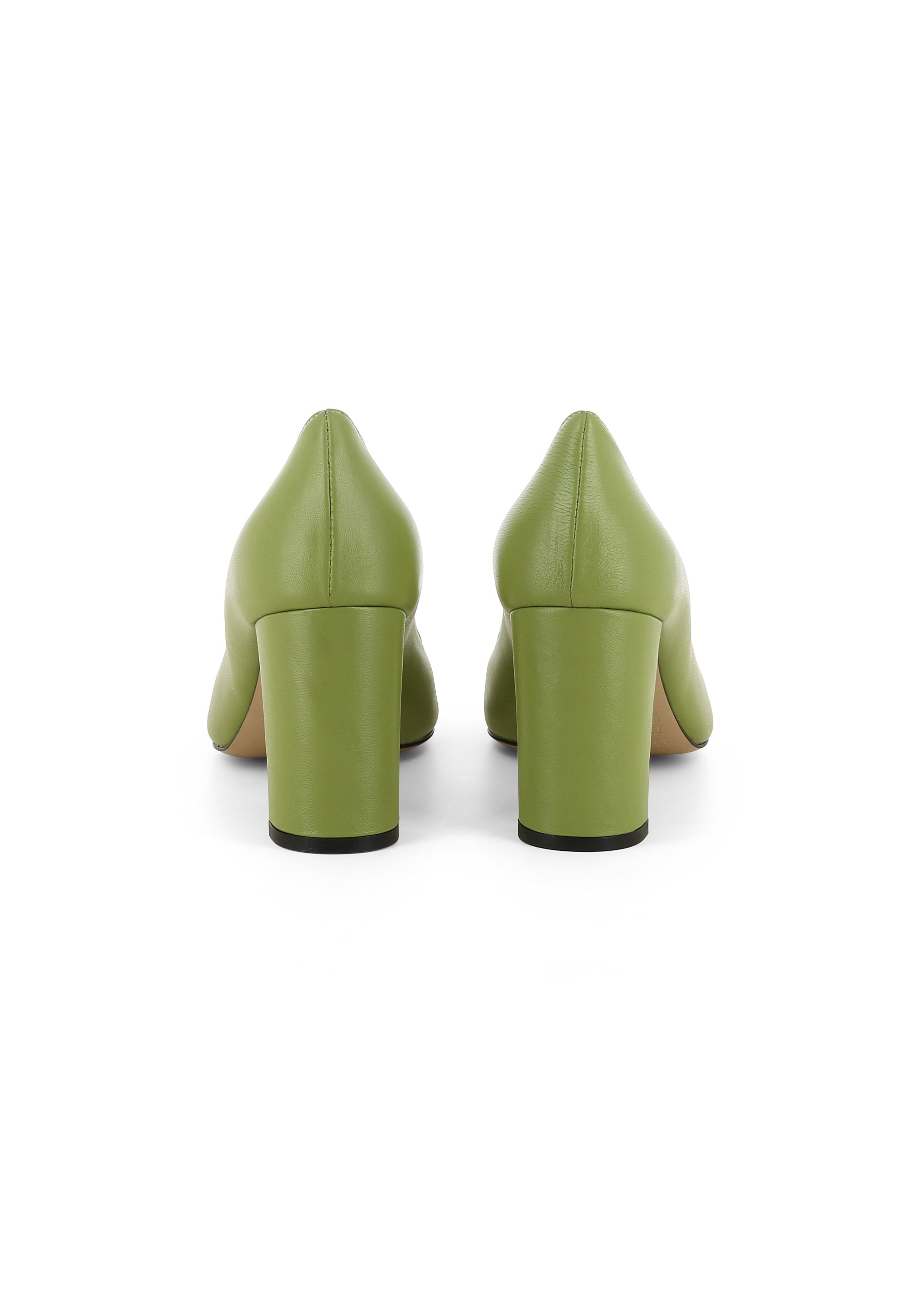 JESSICA Damen Pumps - Glattleder grün