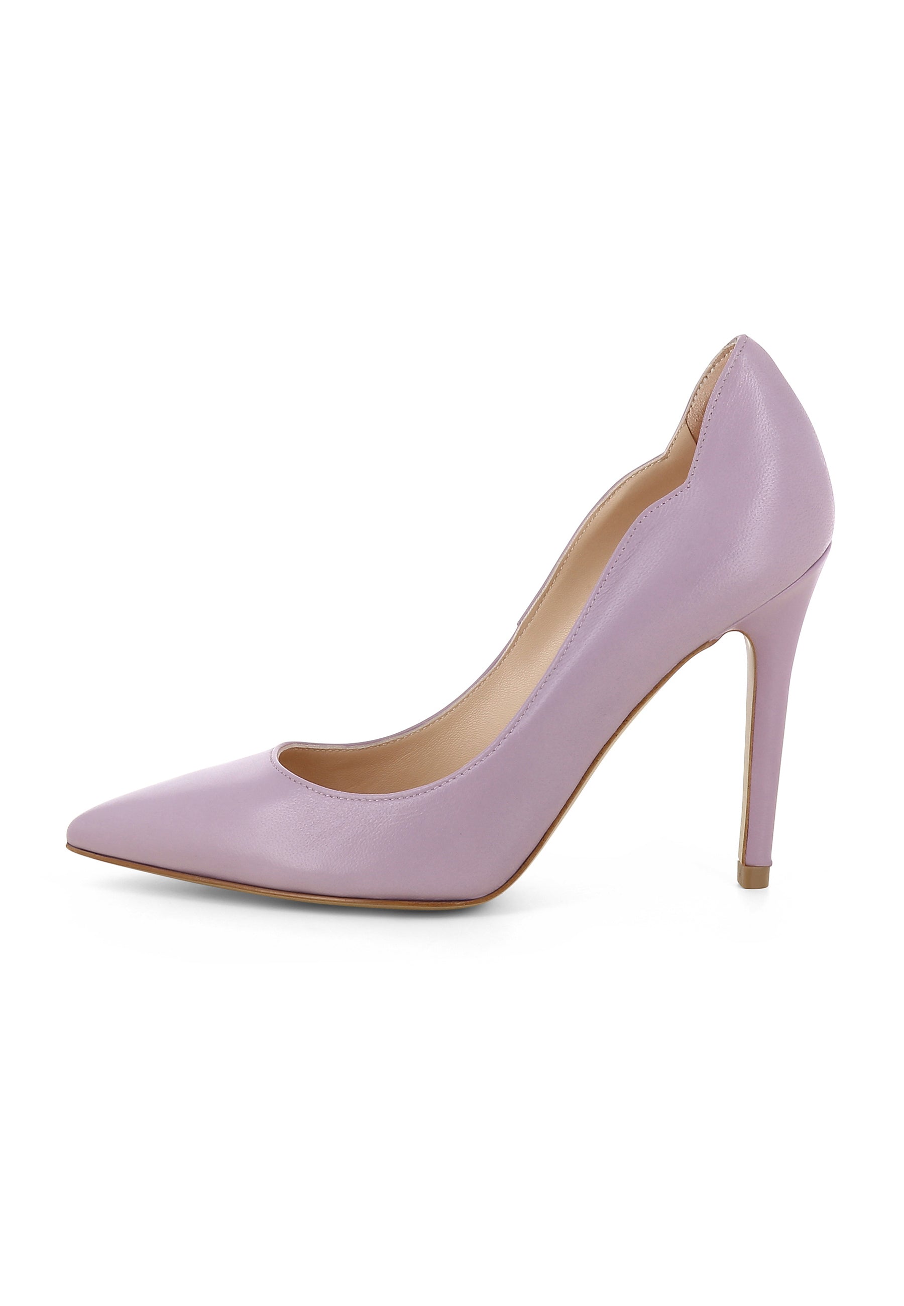 ALINA women's pumps - smooth leather lilac
