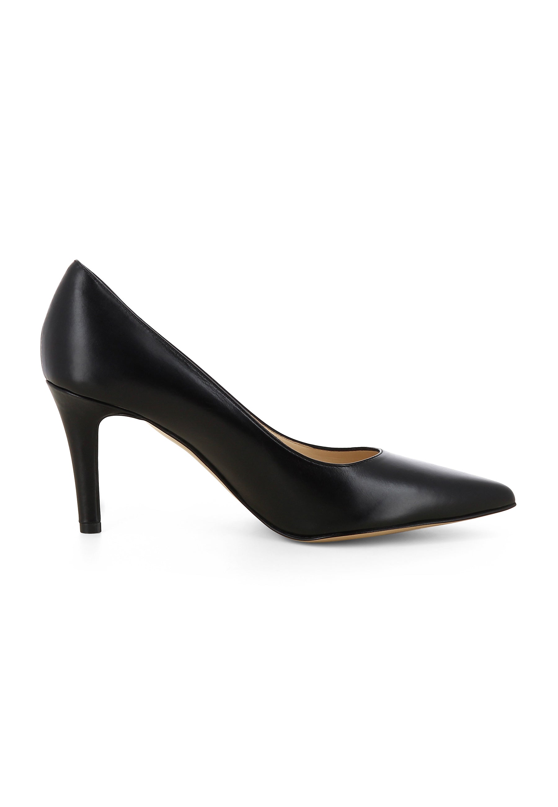 ARIA Damen Pumps - Glattleder Schwarz