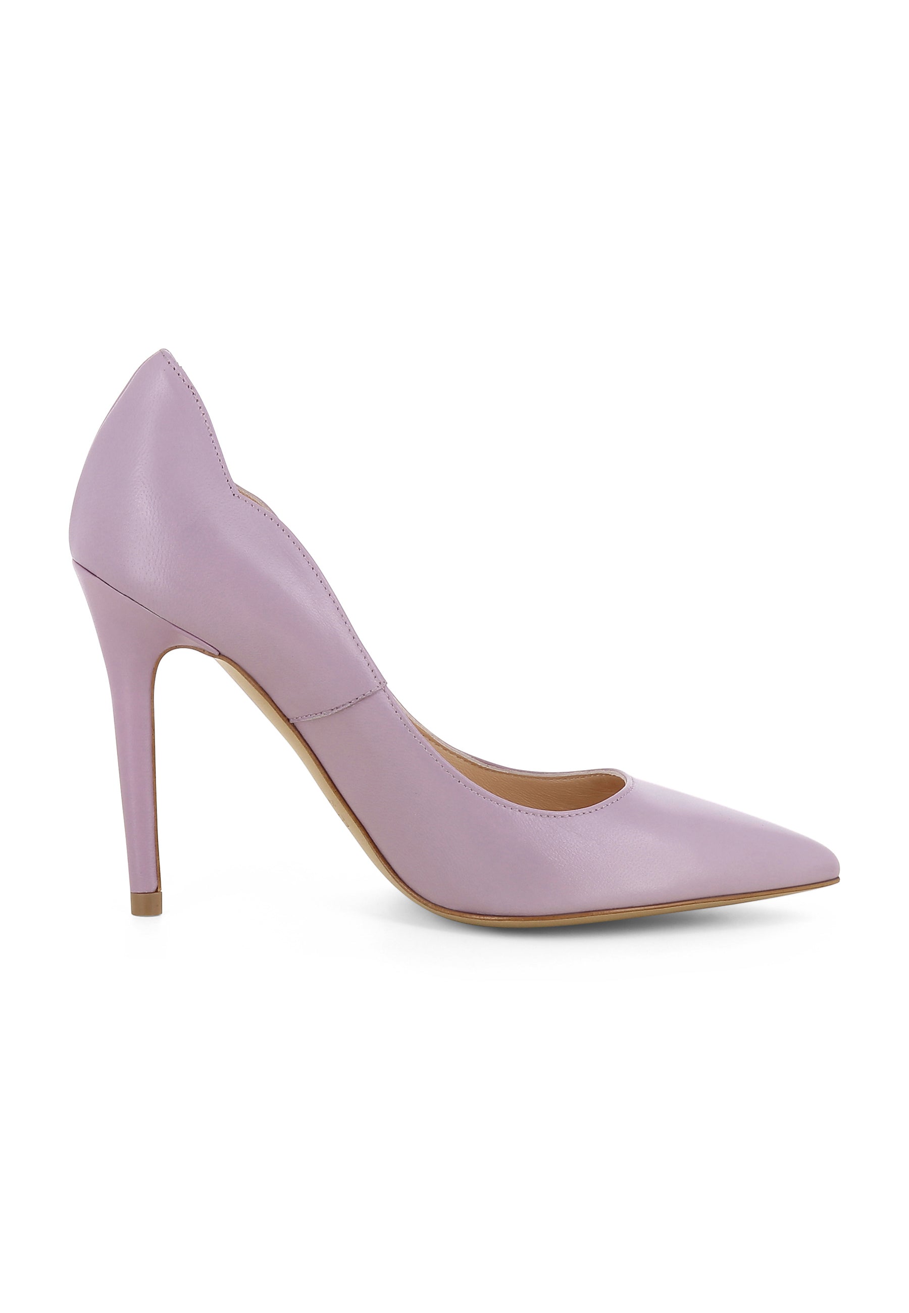 ALINA women's pumps - smooth leather lilac