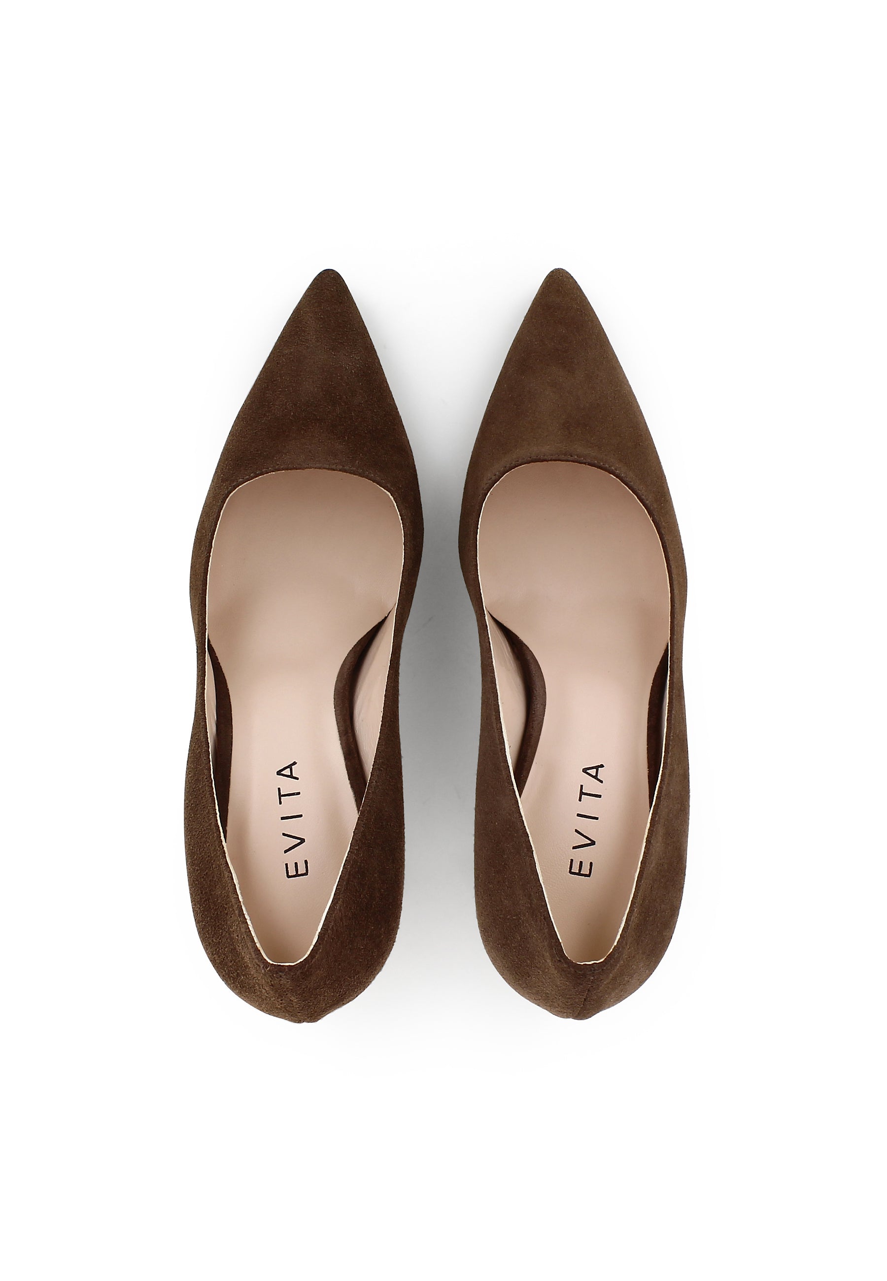 NATALIA Damen Pumps - Rauleder braun