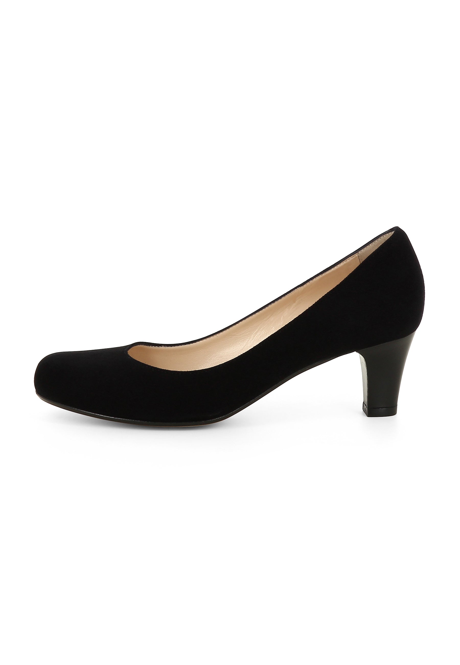 GIUSY Damen Pumps - Rauleder schwarz