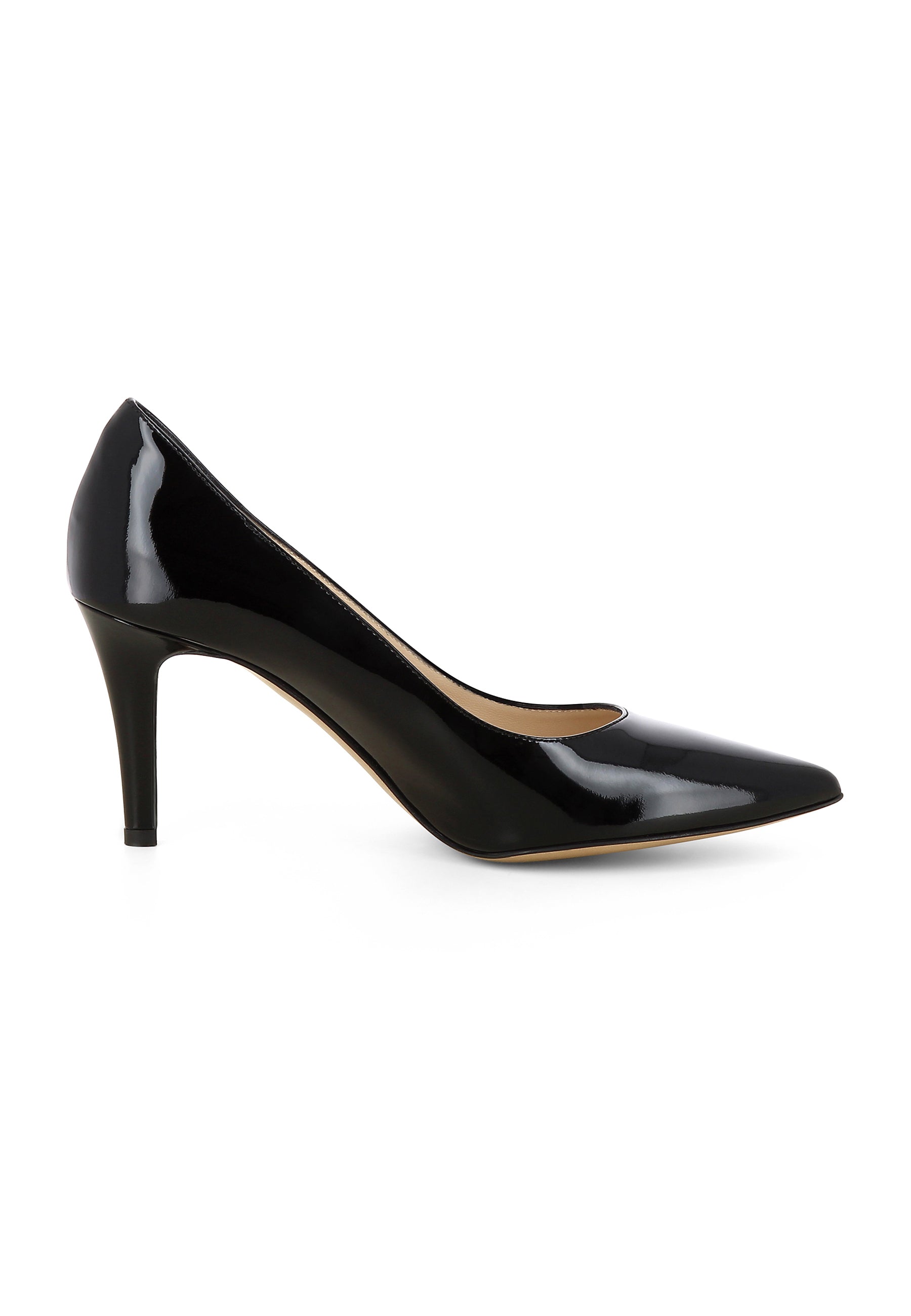 ARIA Damen Pumps - Lackleder Schwarz
