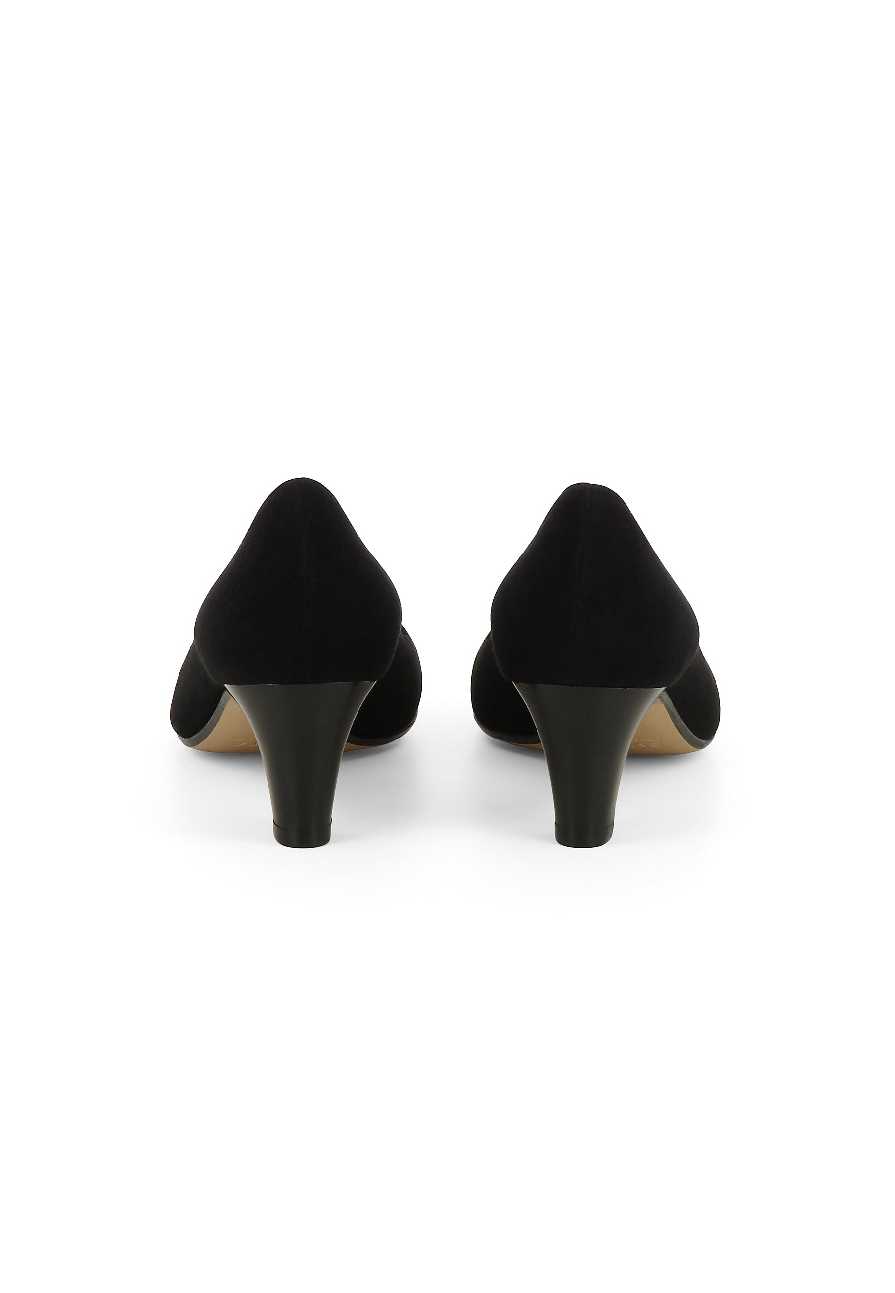 GIUSY Damen Pumps - Rauleder schwarz