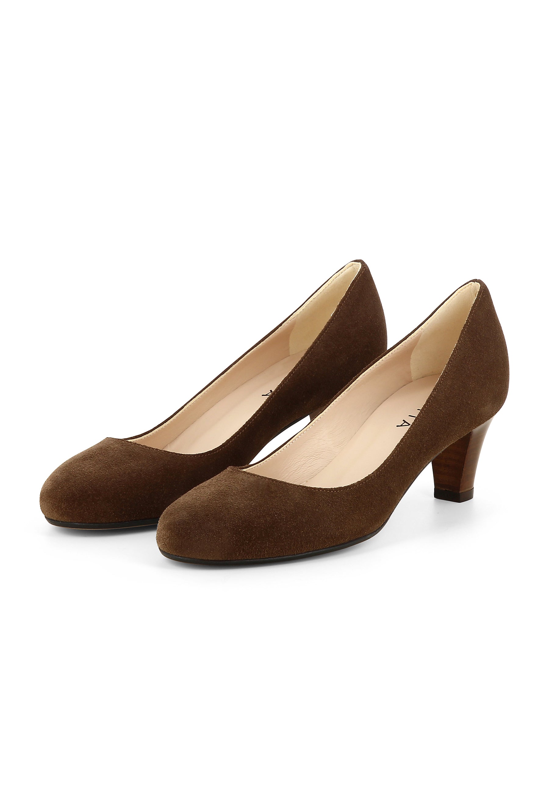 GIUSY Damen Pumps - Rauleder braun